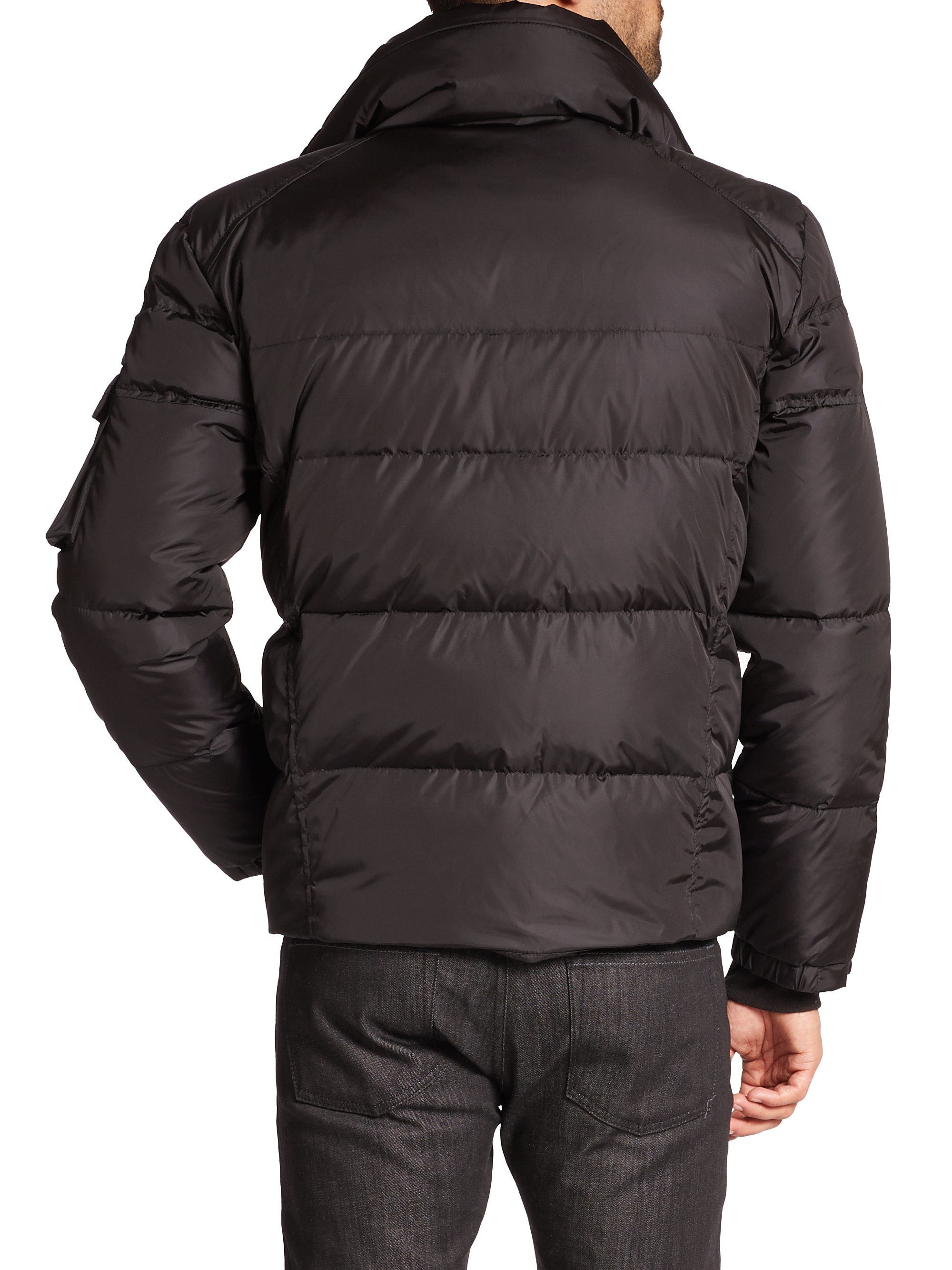 Sam. Matte Racer Down Puffer Jacket in Black for Men | Lyst