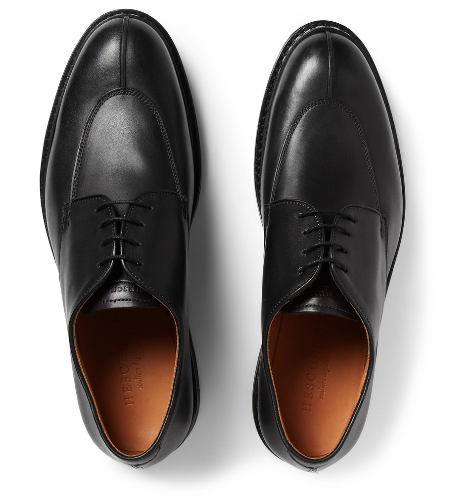 Lyst - Heschung Rhus Leather Derby Shoes in Black for Men