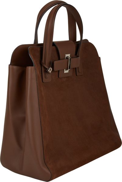 Delvaux Simplissime N/S Tote in Brown | Lyst