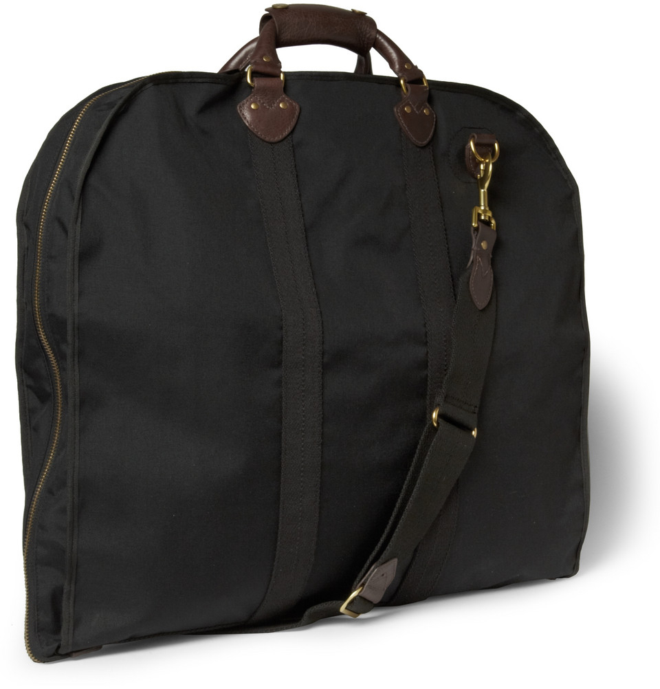 black travel garment bag