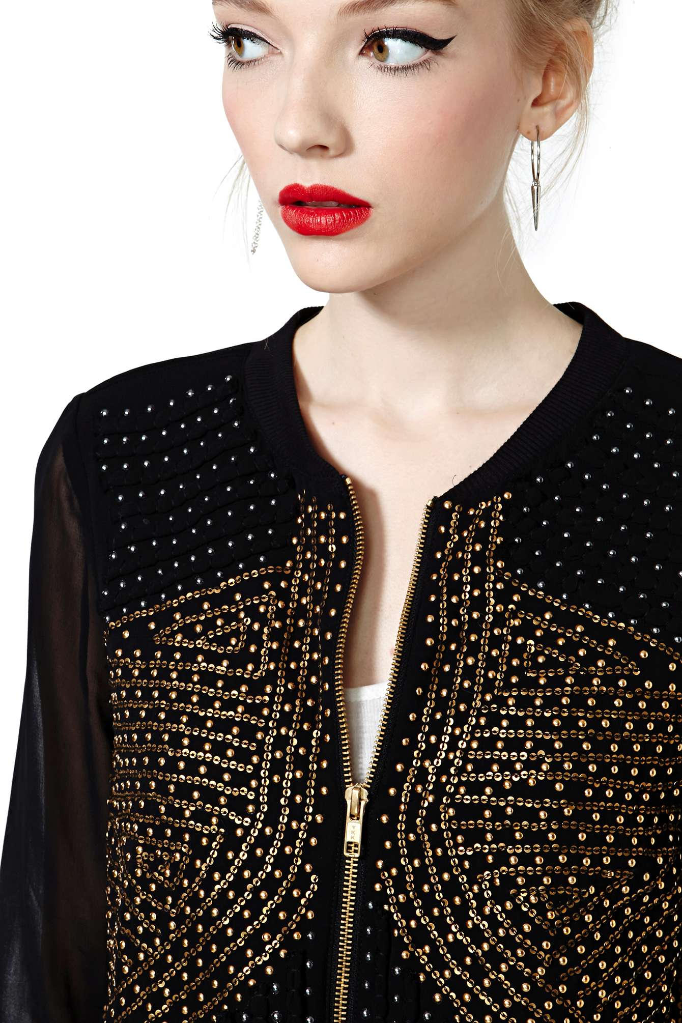 Nasty Gal Disco Darling Er Jacket In Black Lyst Gallery