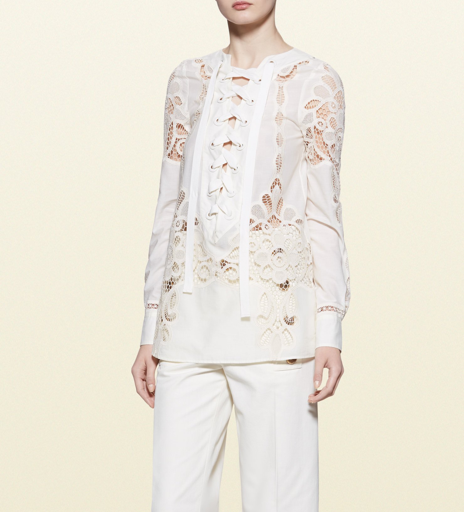 broderie anglaise shirt