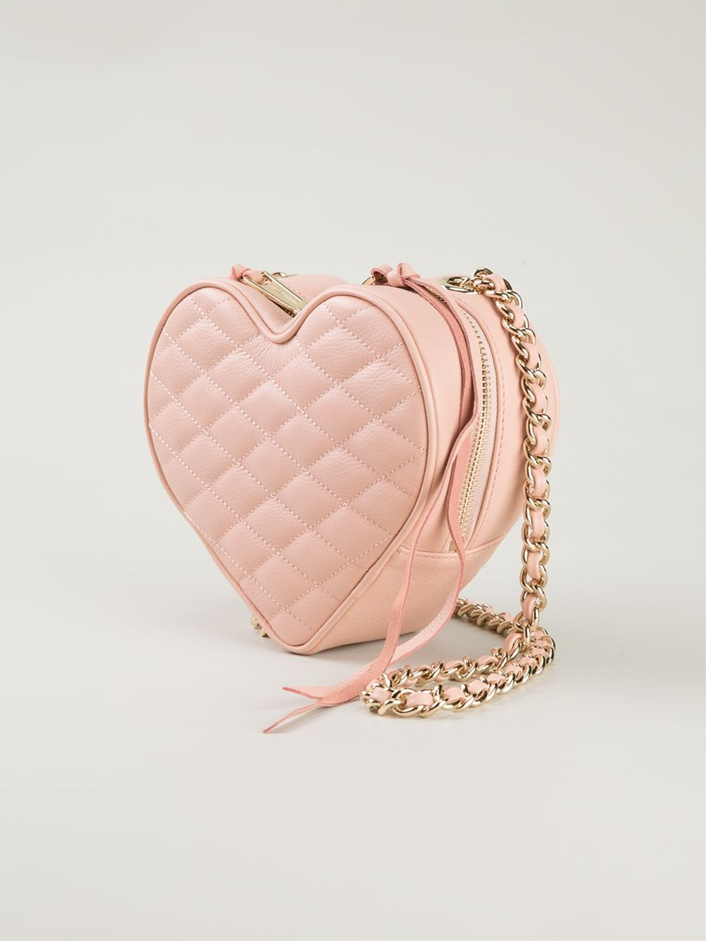Rebecca Minkoff Heart Cross Body Bag in Pink - Lyst
