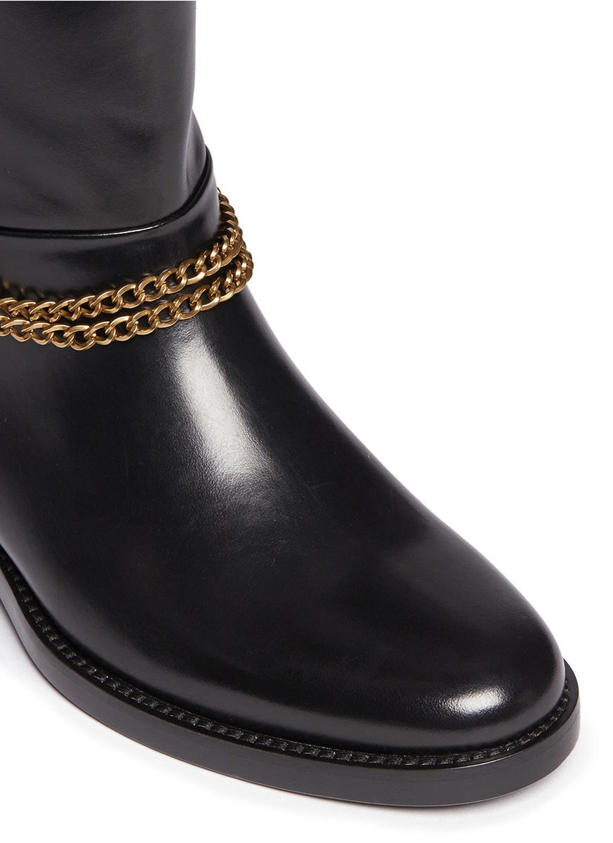 lanvin leather boots