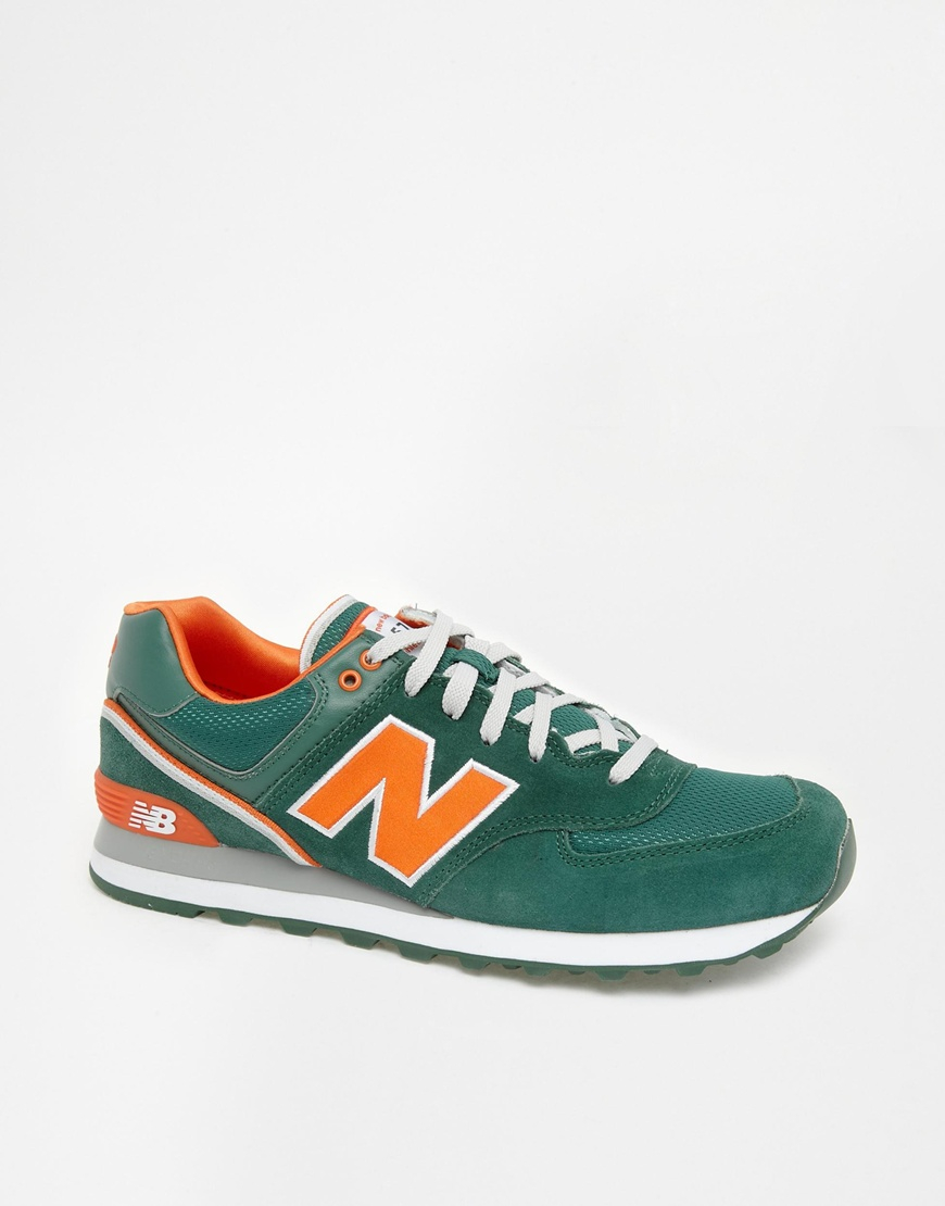 Lyst - New Balance 574 Stadium Jacket Sneakers in Green for Men