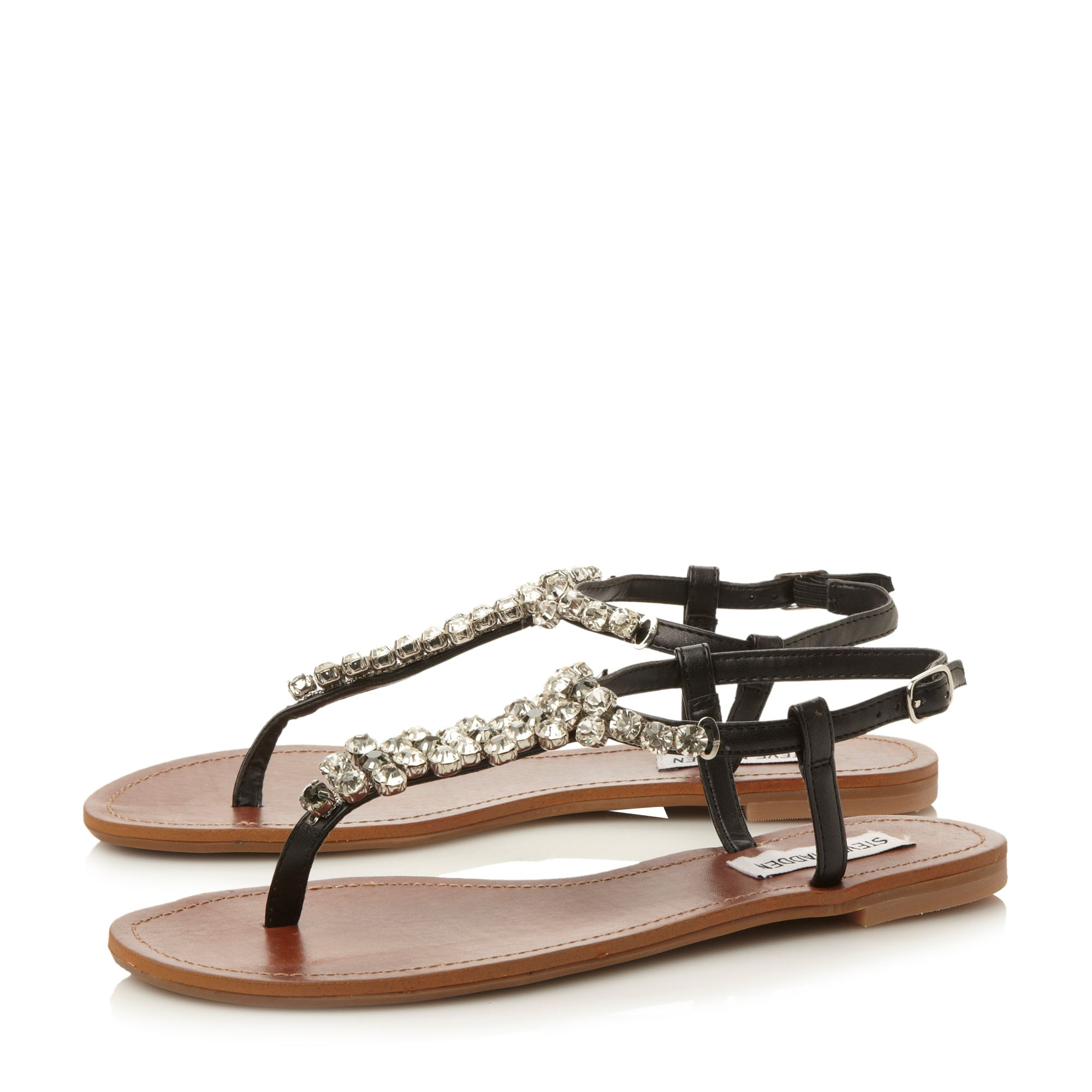 steve madden embellished sandals steve madden sidonie embellished sandals in black lyst steve madden embellished sandals steve madden sidonie embellished sandals in black lyst