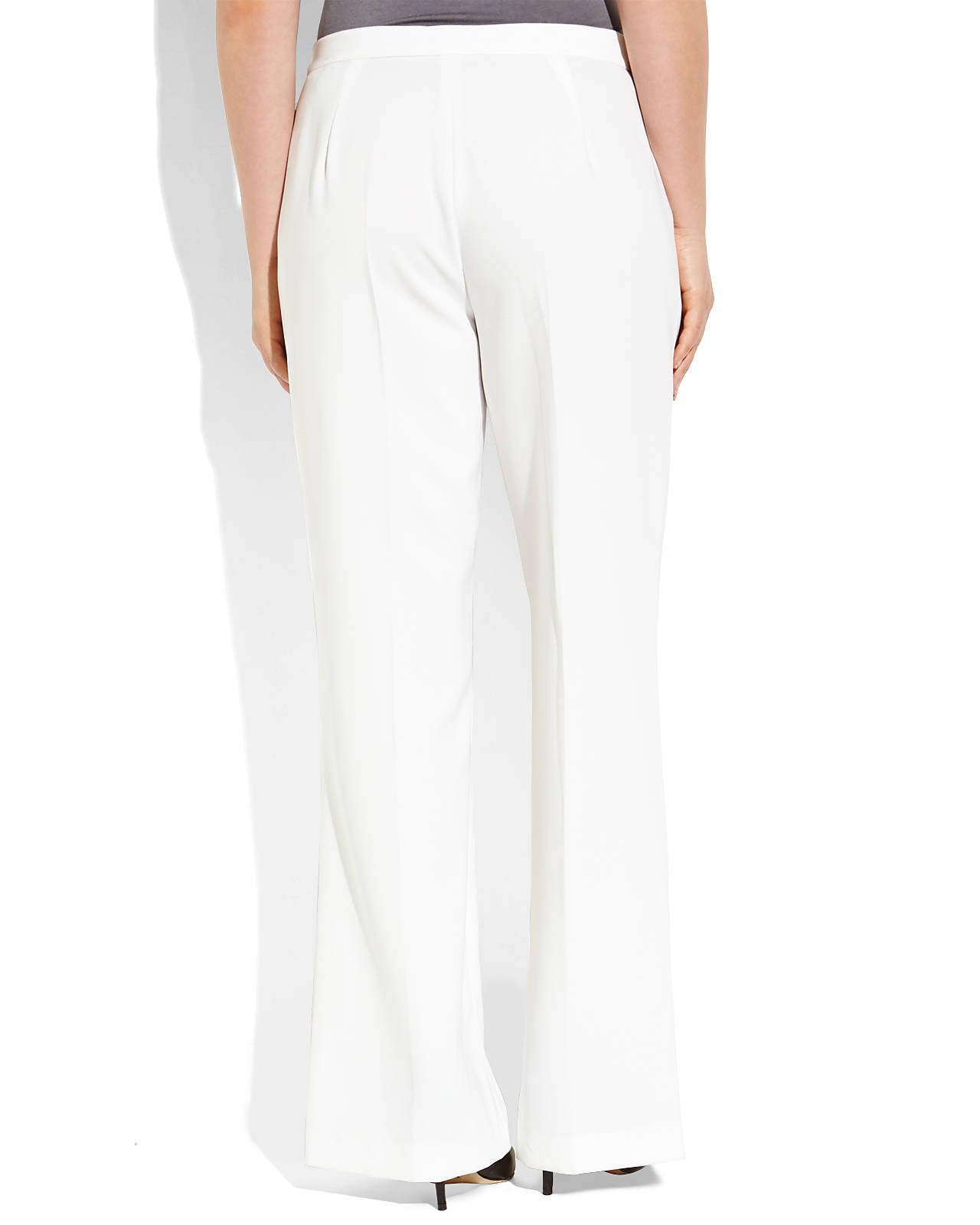 plus size white dress pants