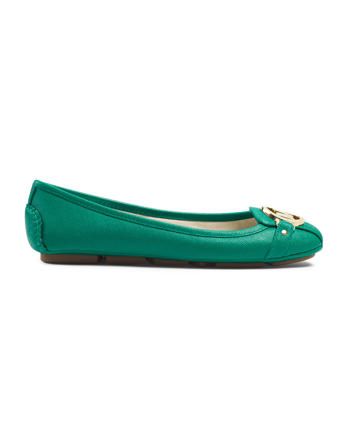 michael kors fulton flats green