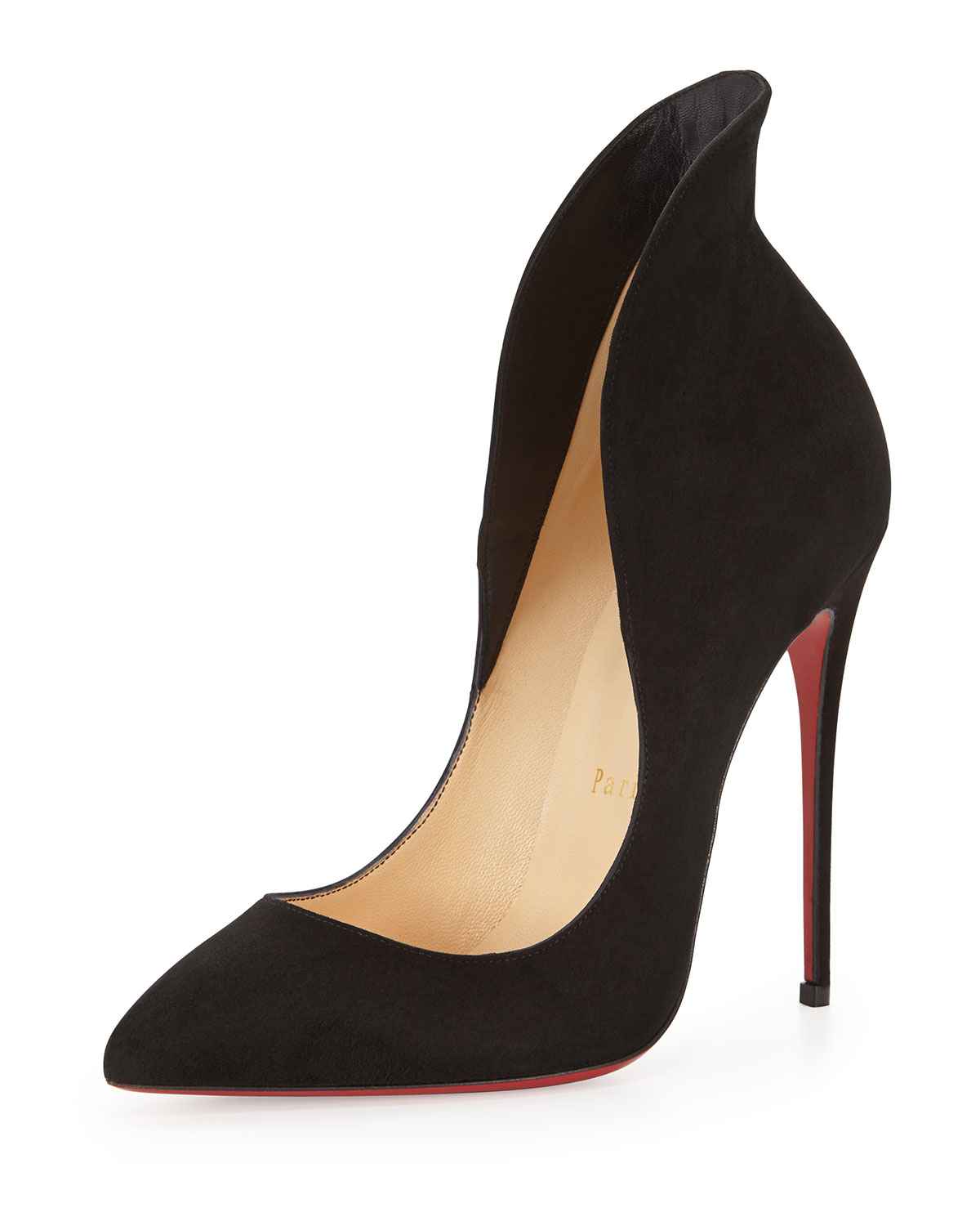 fake louboutin shoes online - Christian louboutin Mea Culpa Flared Suede Red Sole Pump in Red | Lyst