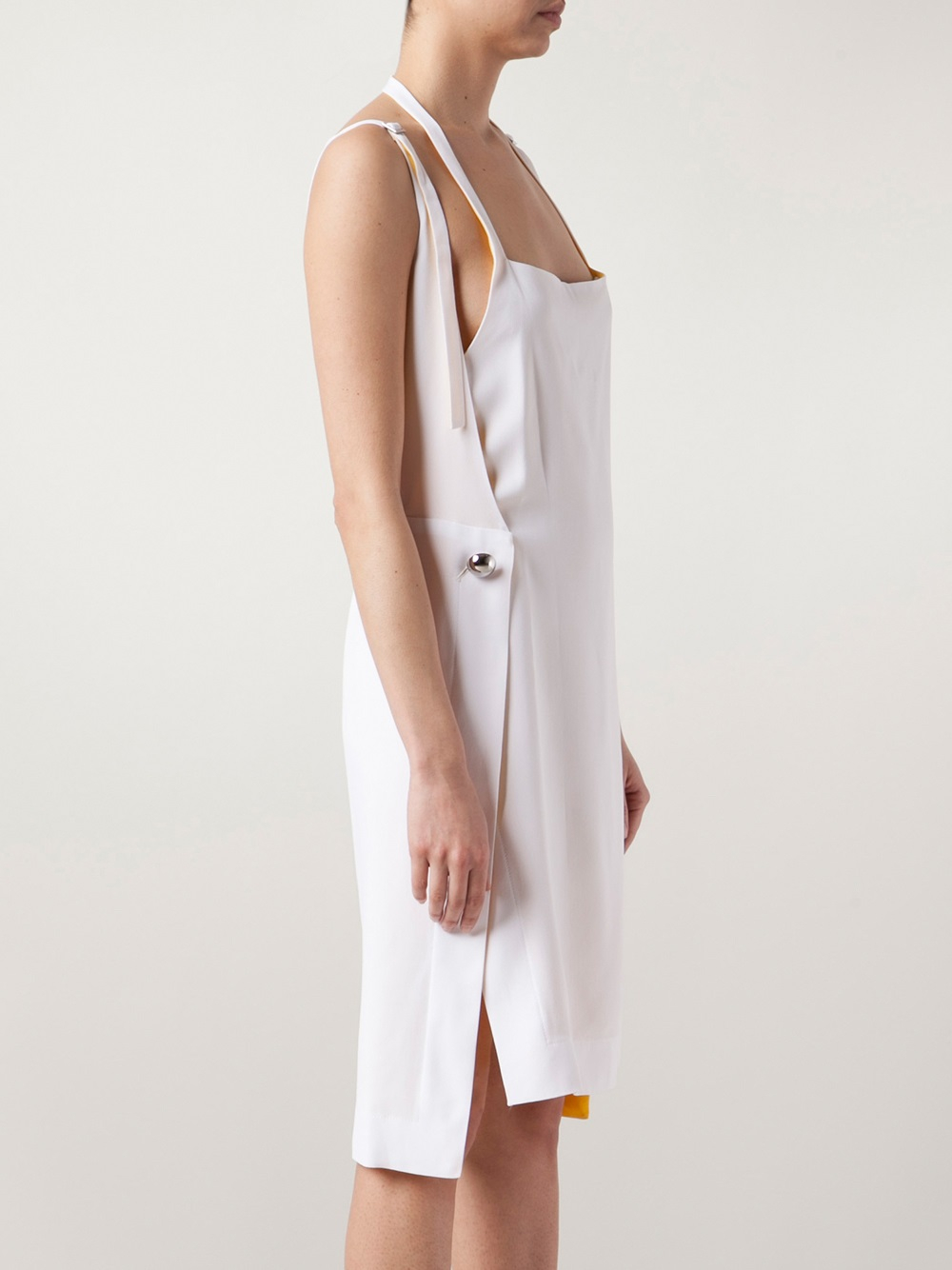 Lyst - Atto Apron Dress in White