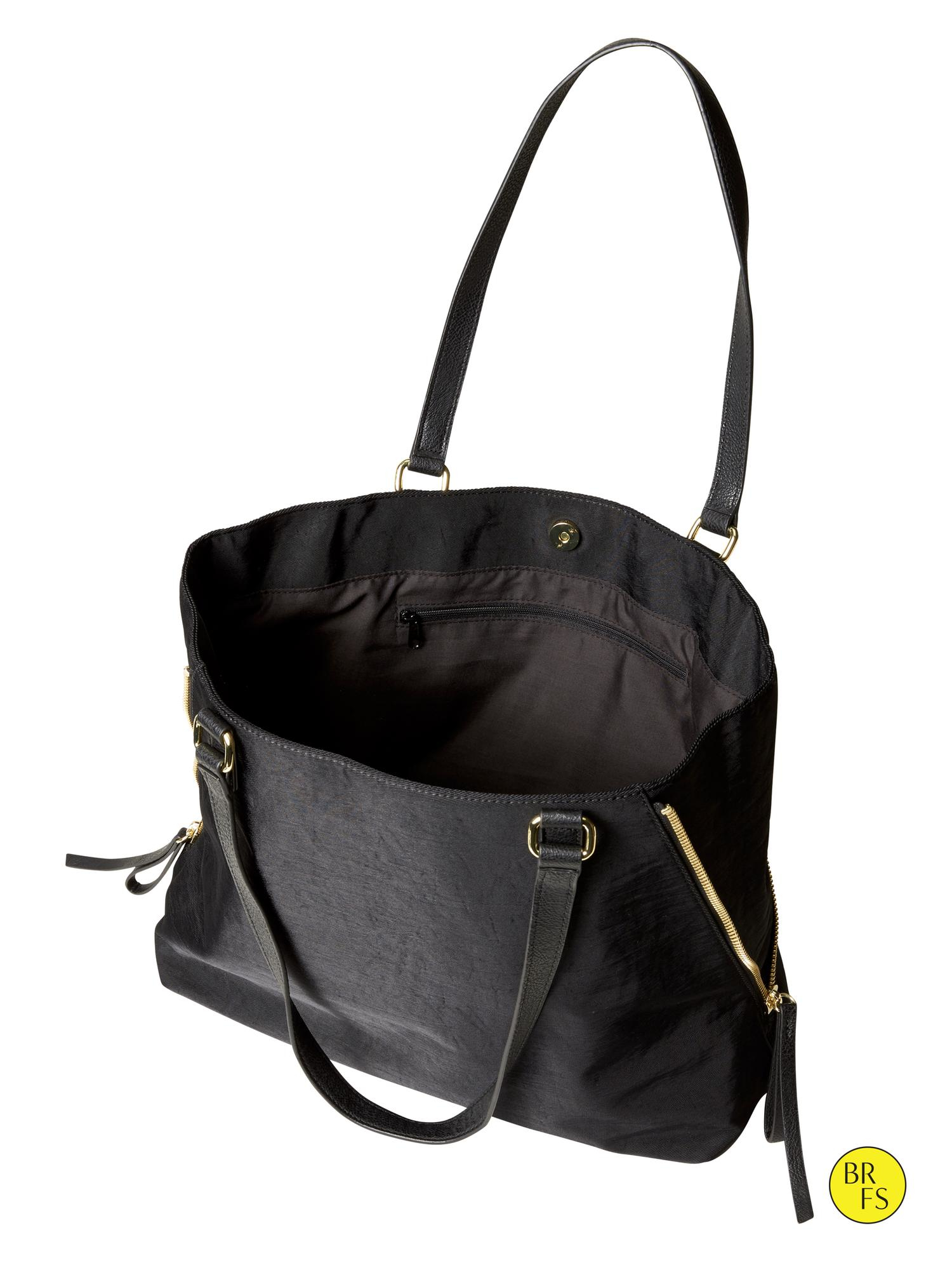 Banana republic Factory Zipper Tote in Black Lyst