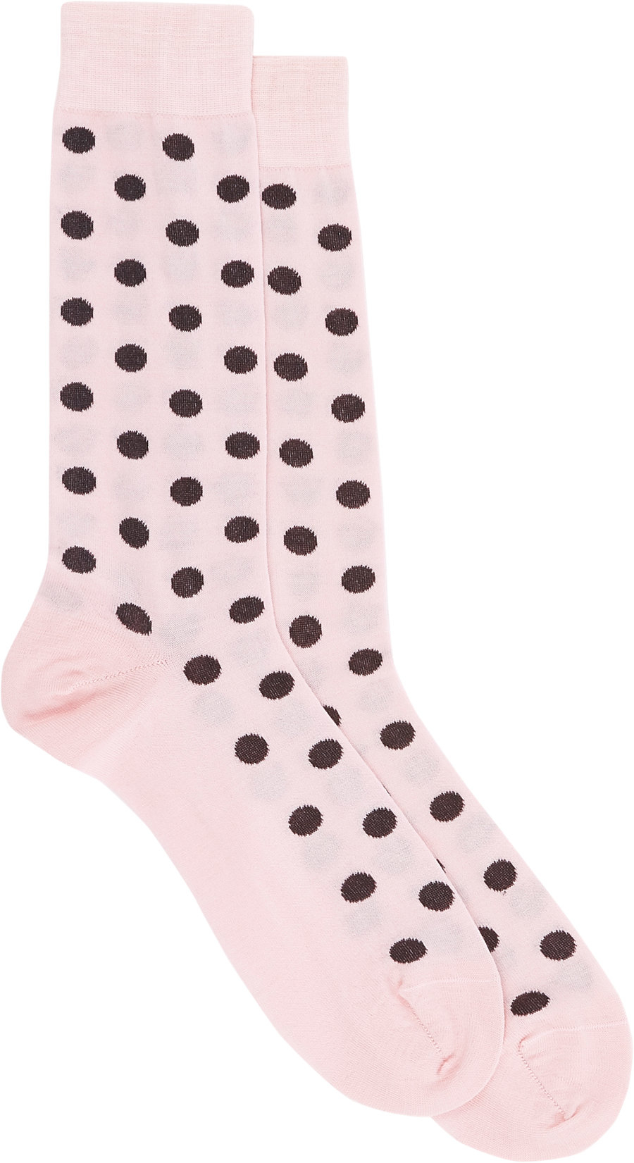 Richard James Polka Dot Ankle Socks In Pink For Men 