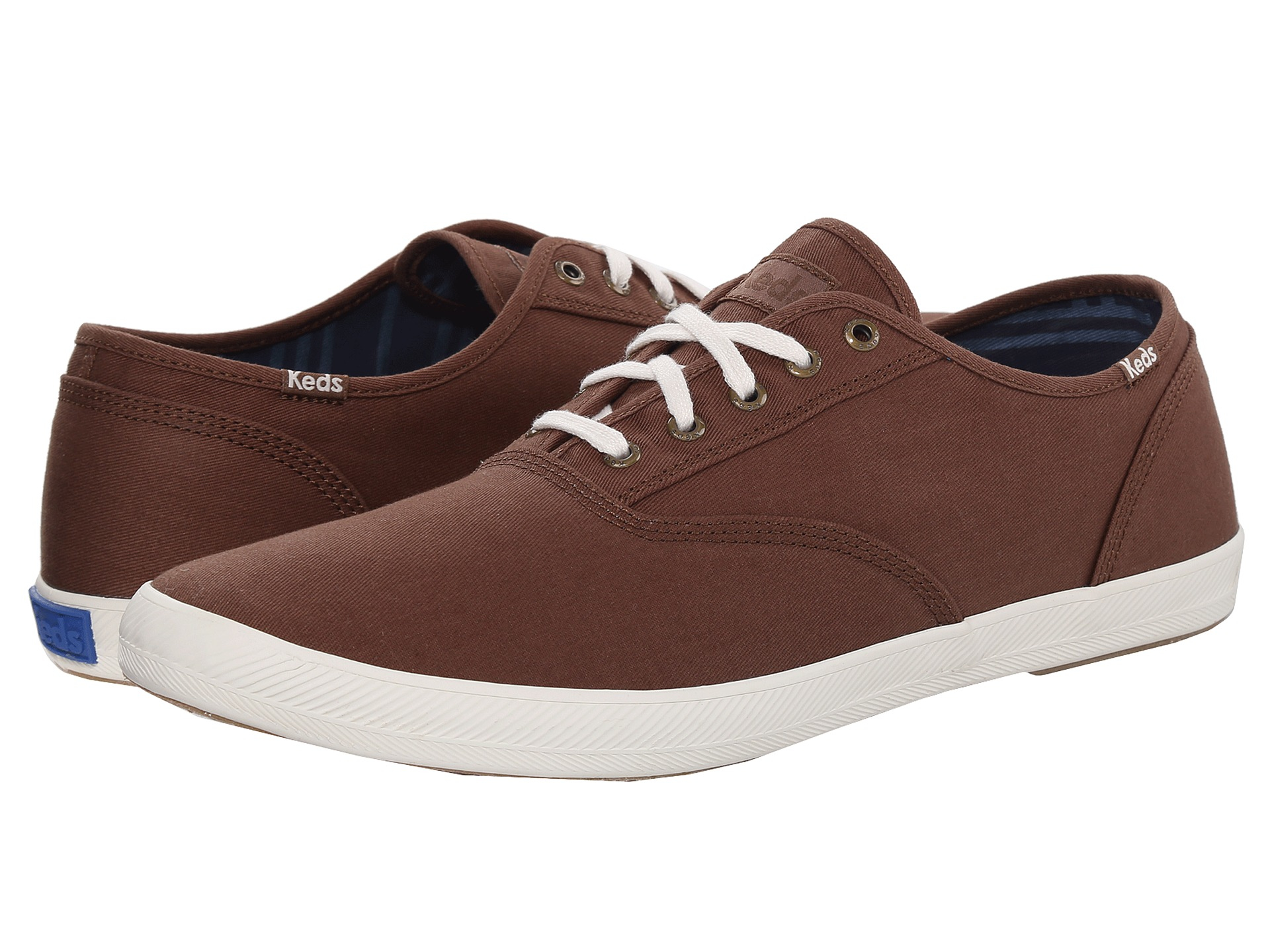 Keds Champion Solid Army Twill in Brown for Men (Cocoa Brown) | Lyst