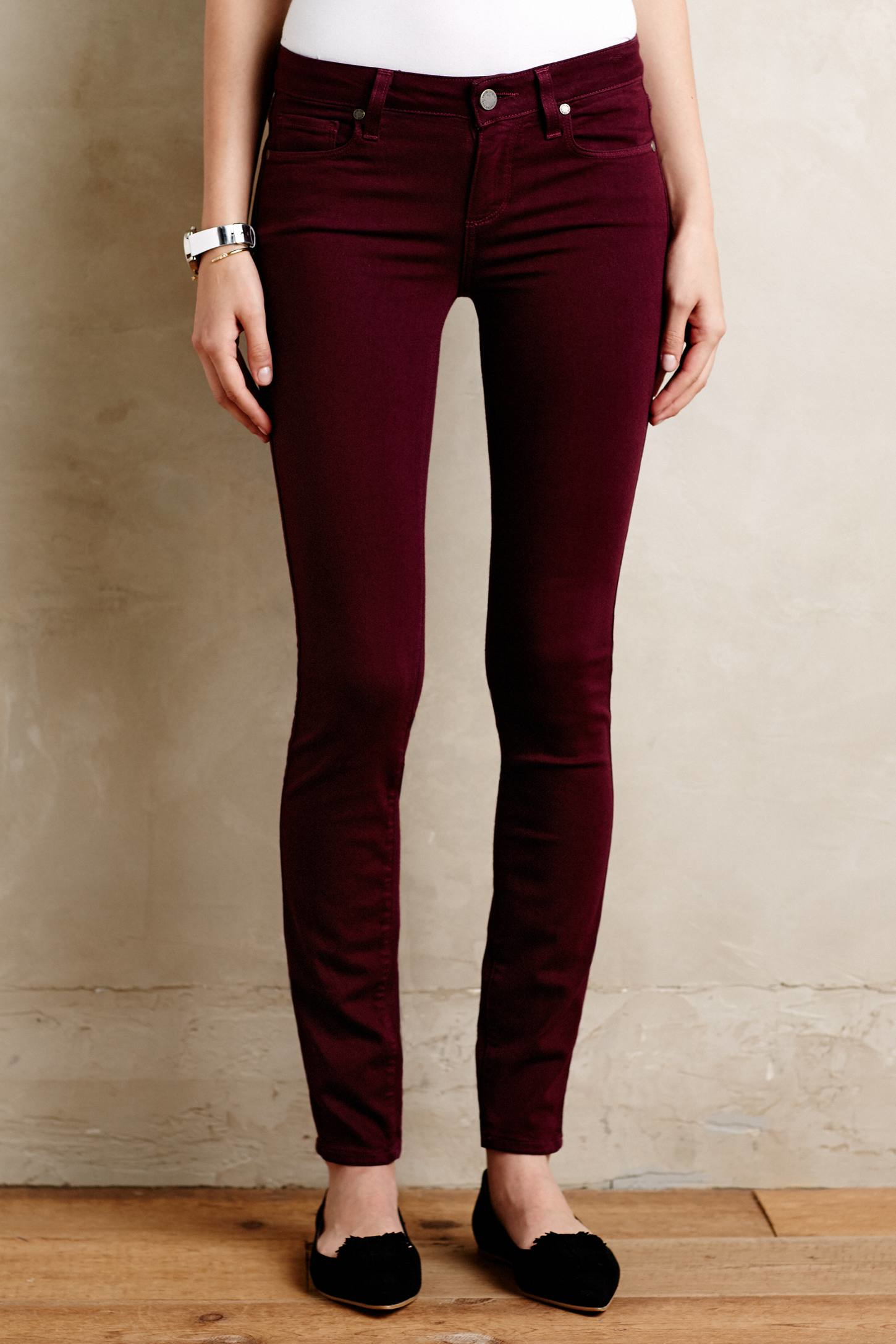 Paige Verdugo Skinny Jeans in Purple (Sweet Wine) | Lyst