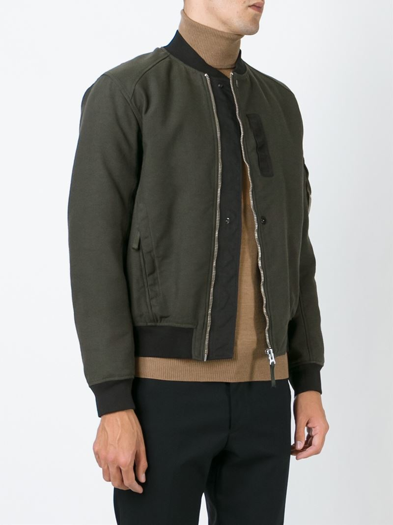 Stone island Bomber Jacket in Green for Men | Lyst