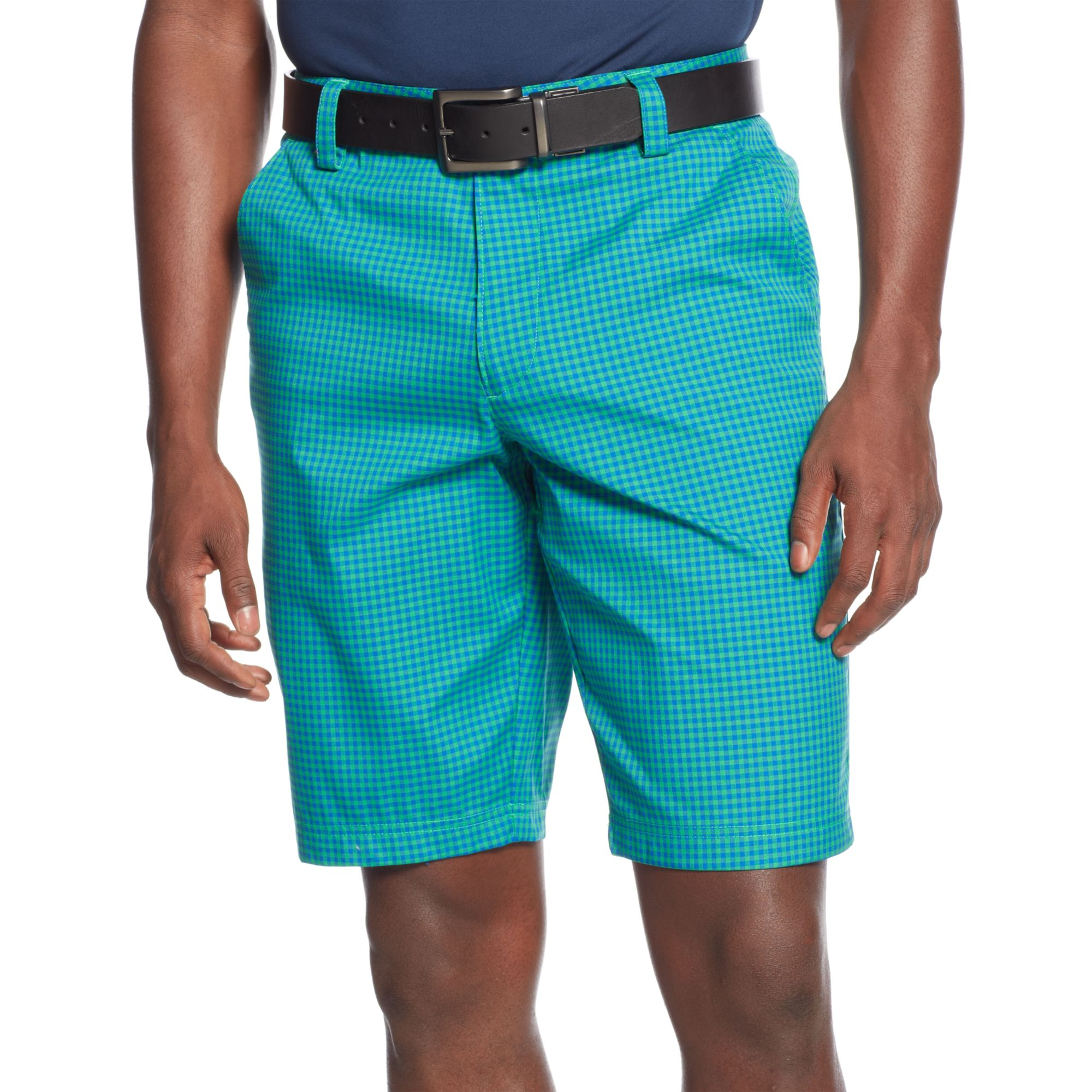 Lyst - Under Armour Gingham Check Golf Shorts in Green for Men