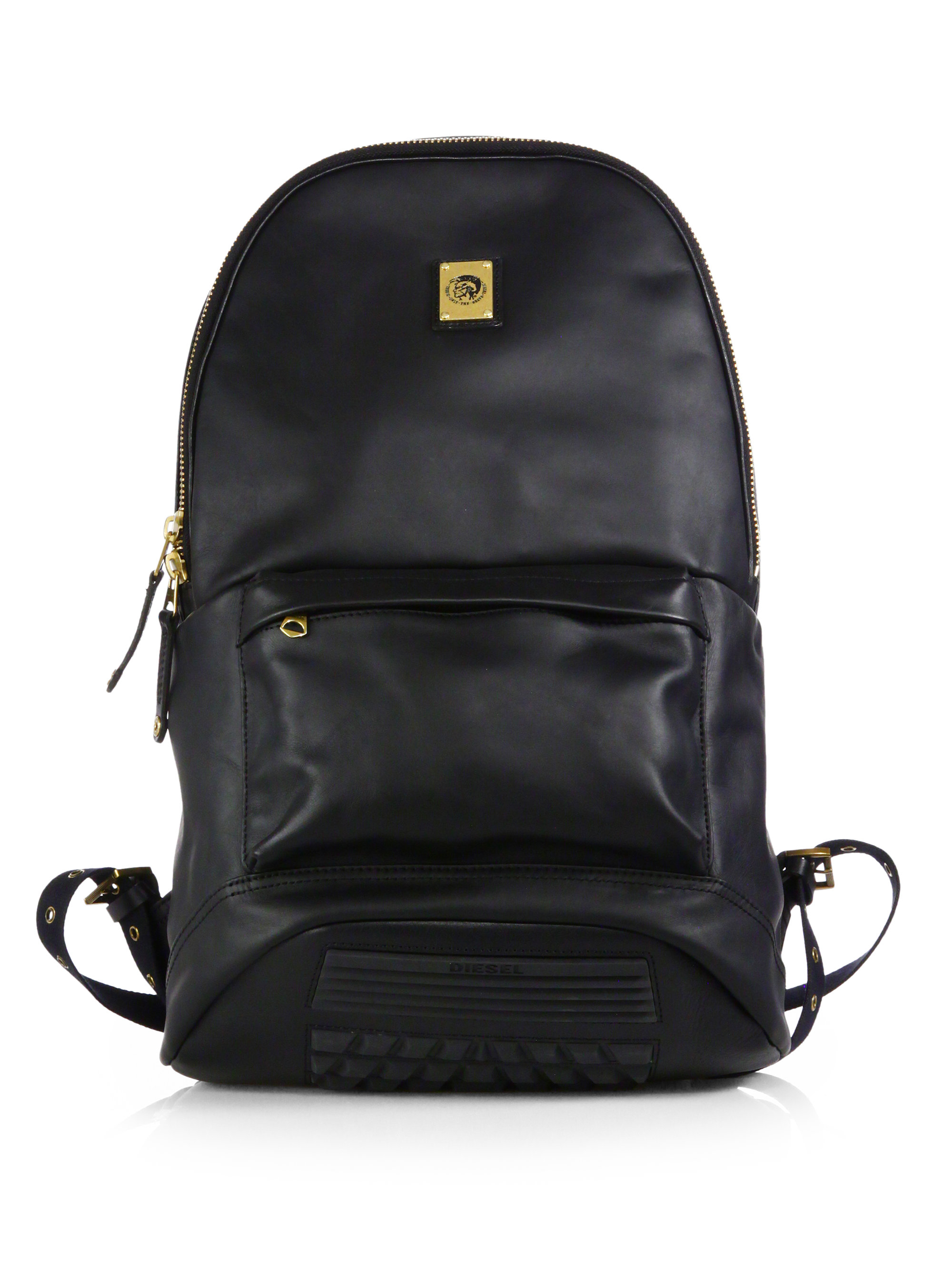 Lyst Diesel Leather Clubber Backpack in Black for Men