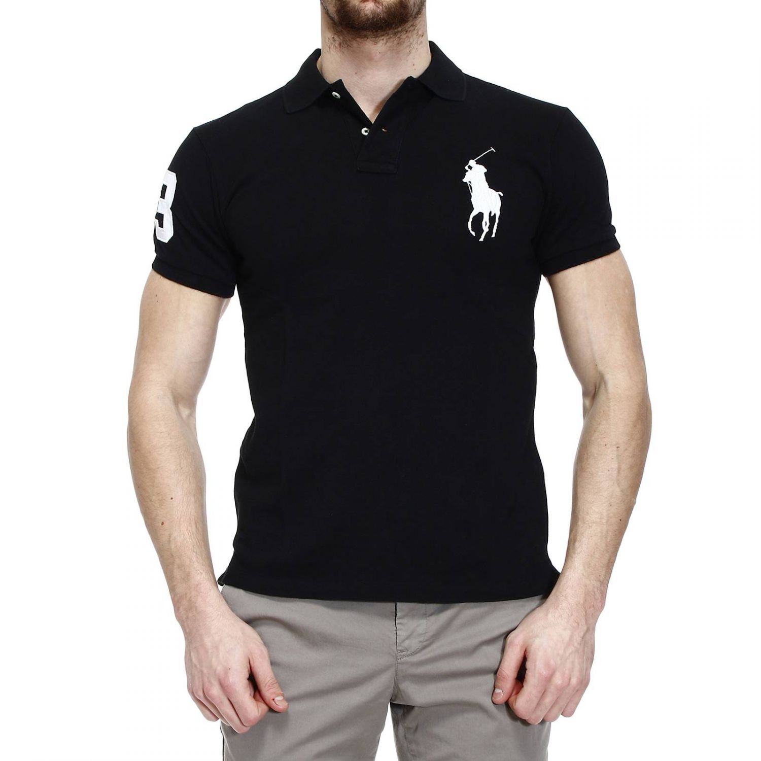 Ralph Lauren Polo Ralph Lauren Black T Shirt Polo Half Sleeve Big Pony Slim Fit Product 1 27931960 1 838481640 Normal 