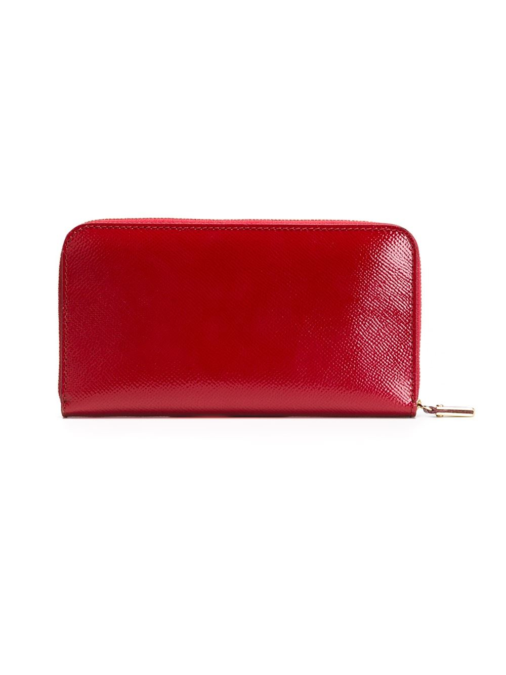 Burberry london Patent London Leather Wallet in Red | Lyst