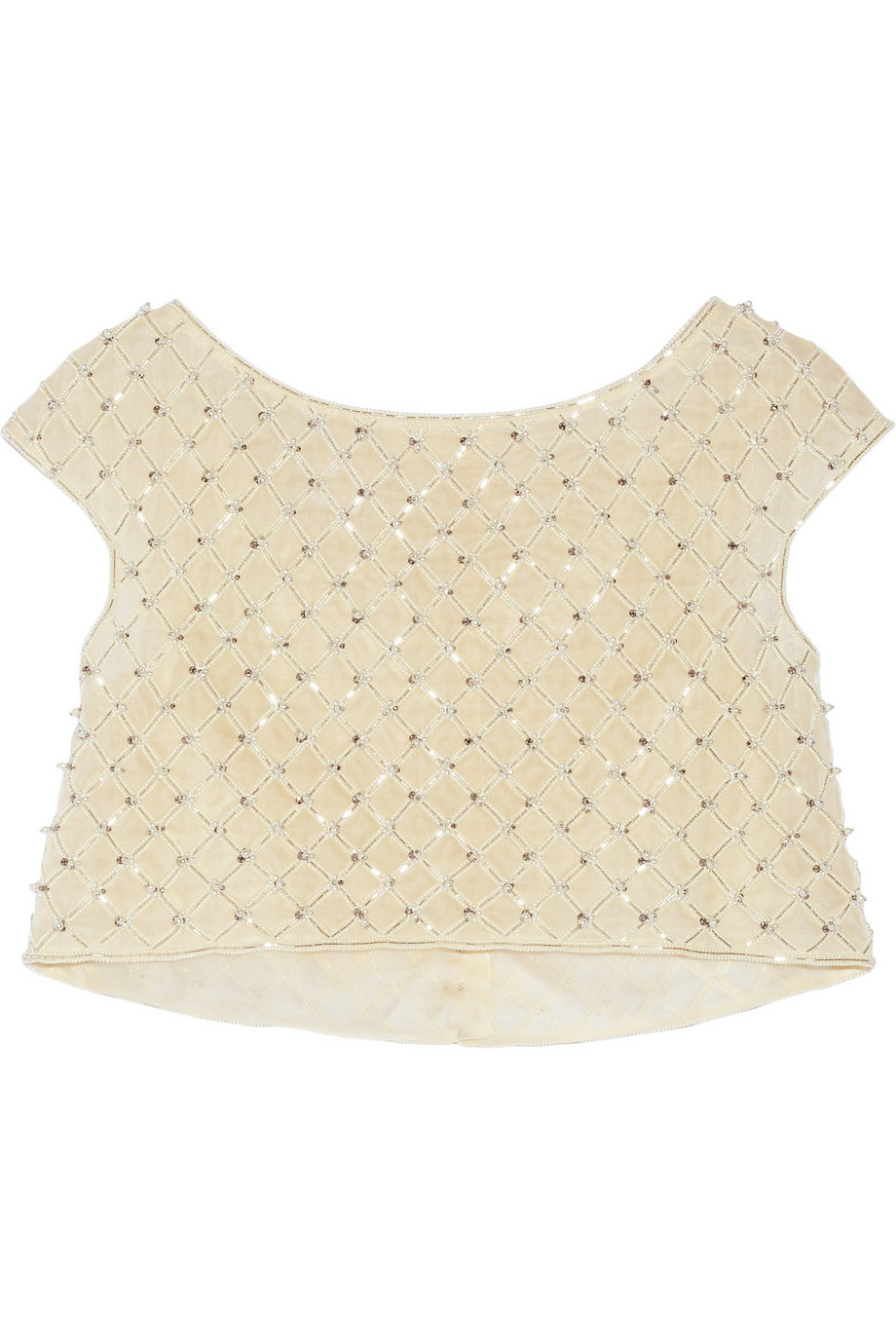 top cropped organza