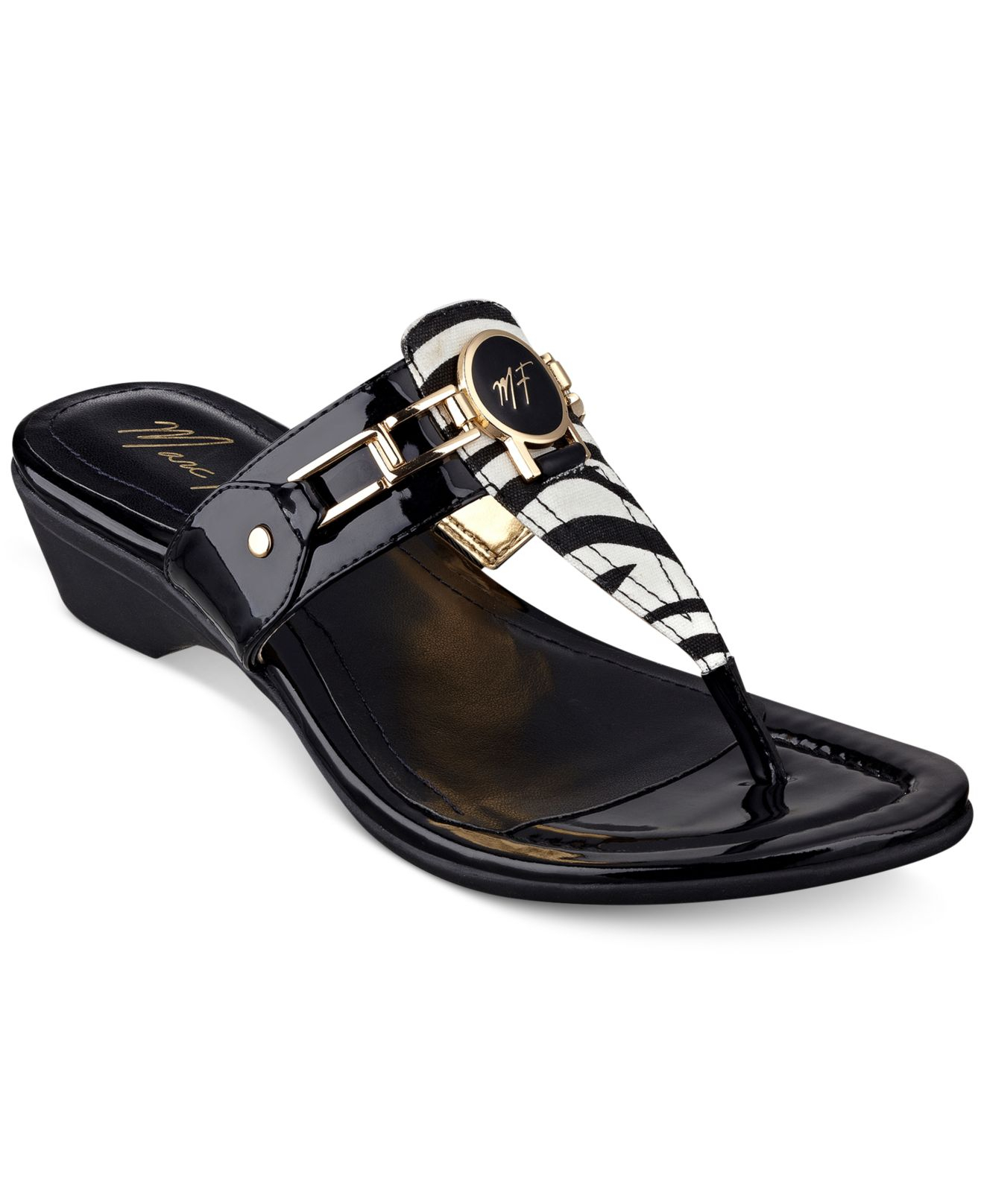 marc fisher thong low heel sandals