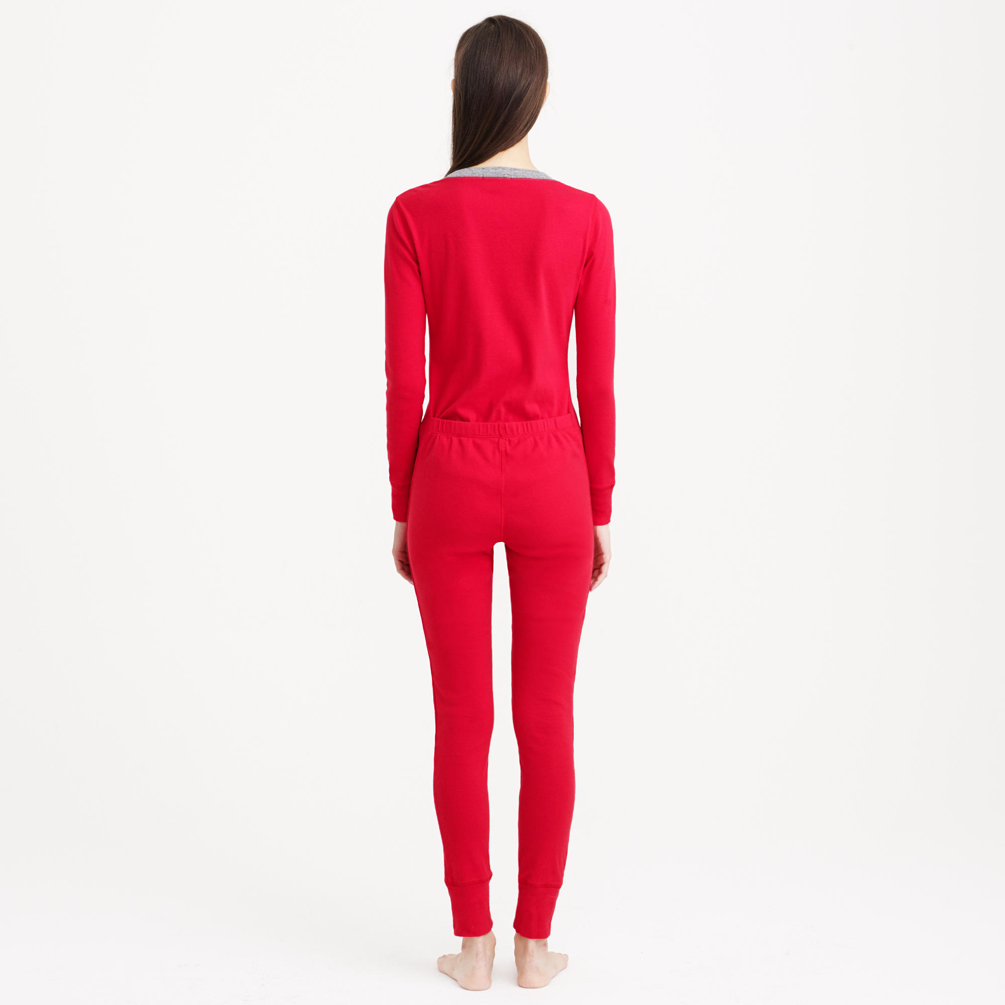 J.crew Union Suit in Red | Lyst