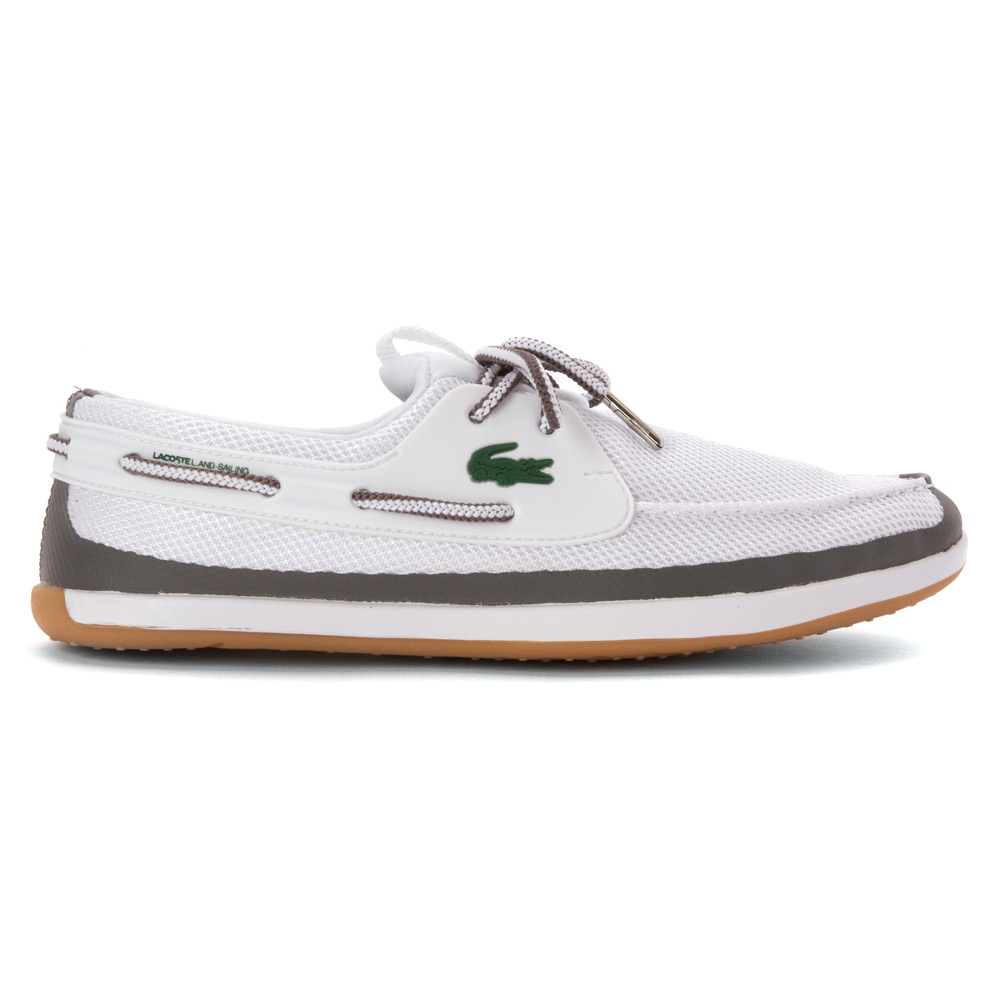 Lyst Lacoste L.andsailing Rei Boat Shoe in White for Men