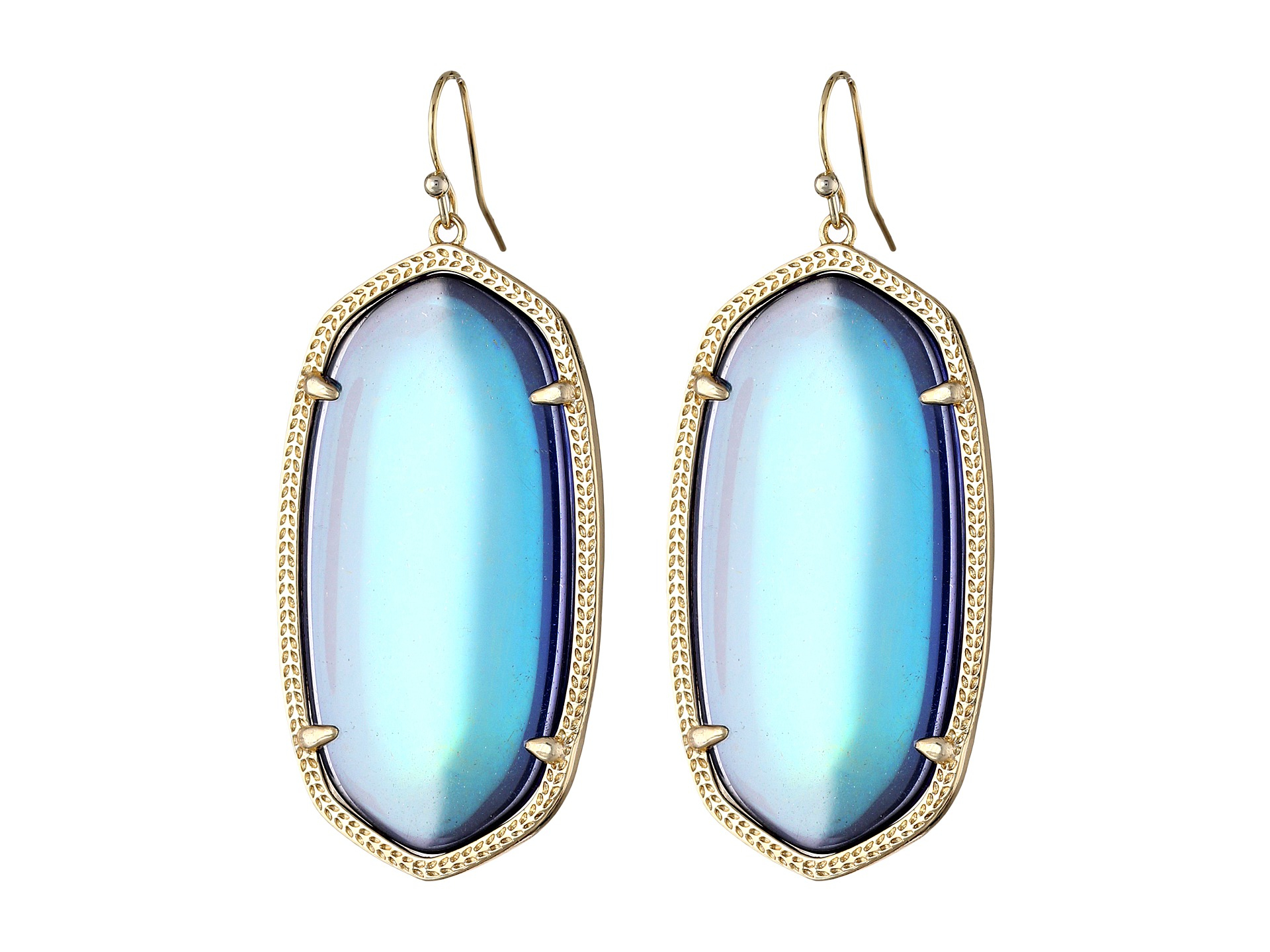 Lyst Kendra Scott Danielle Earrings Mystic Iridescent In Blue Gallery