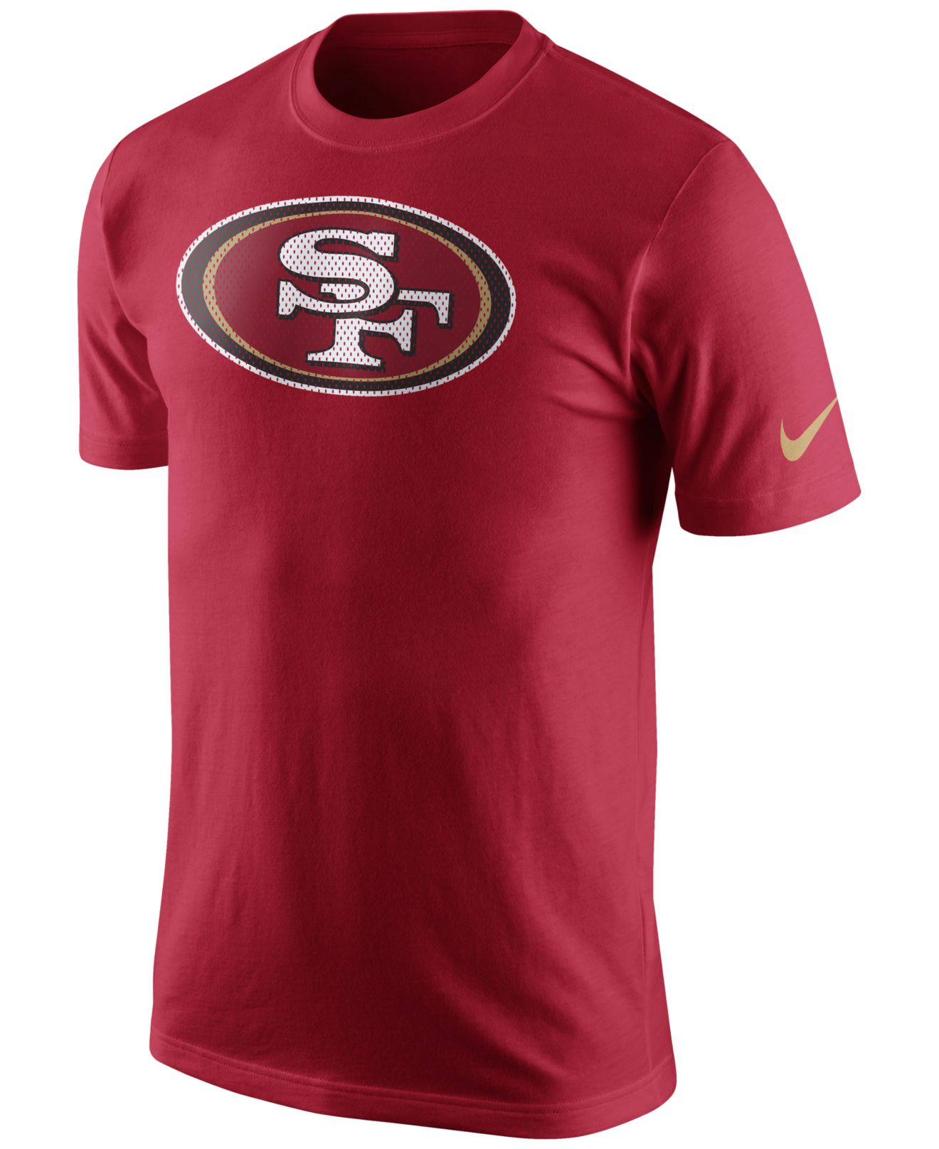 Lyst - Nike Men's San Francisco 49ers Mesh Logo T-shirt in Red for Men