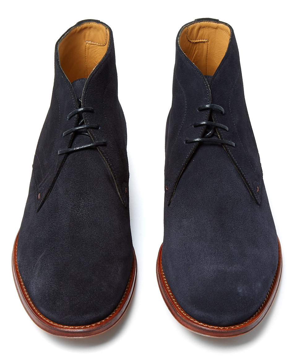 Paul Smith Navy Morgan Suede Chukka Boots in Blue for Men - Lyst