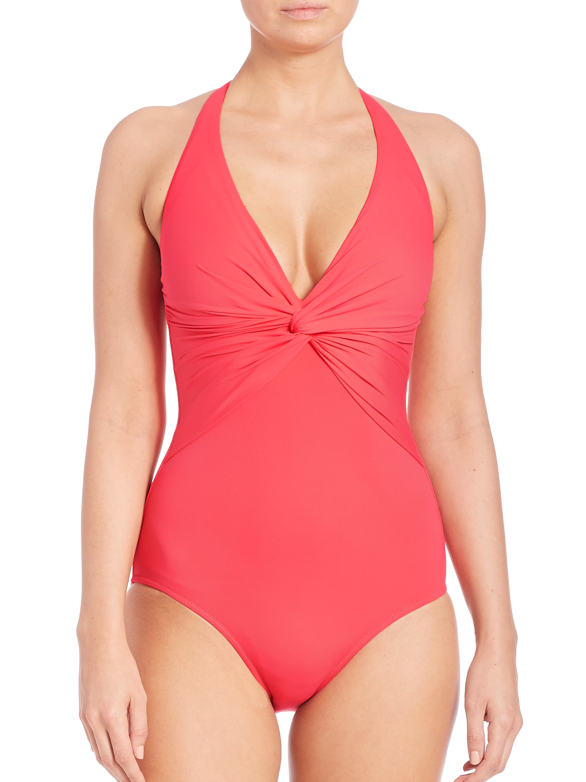 Melissa odabash One-piece Zanzibar Swimsuit in Pink (coral) | Lyst