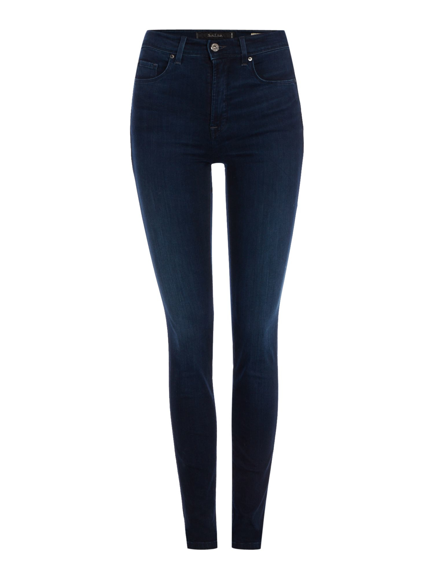 Salsa Carrie High Waist Skinny Jean In Denim Dark Wash in Blue | Lyst