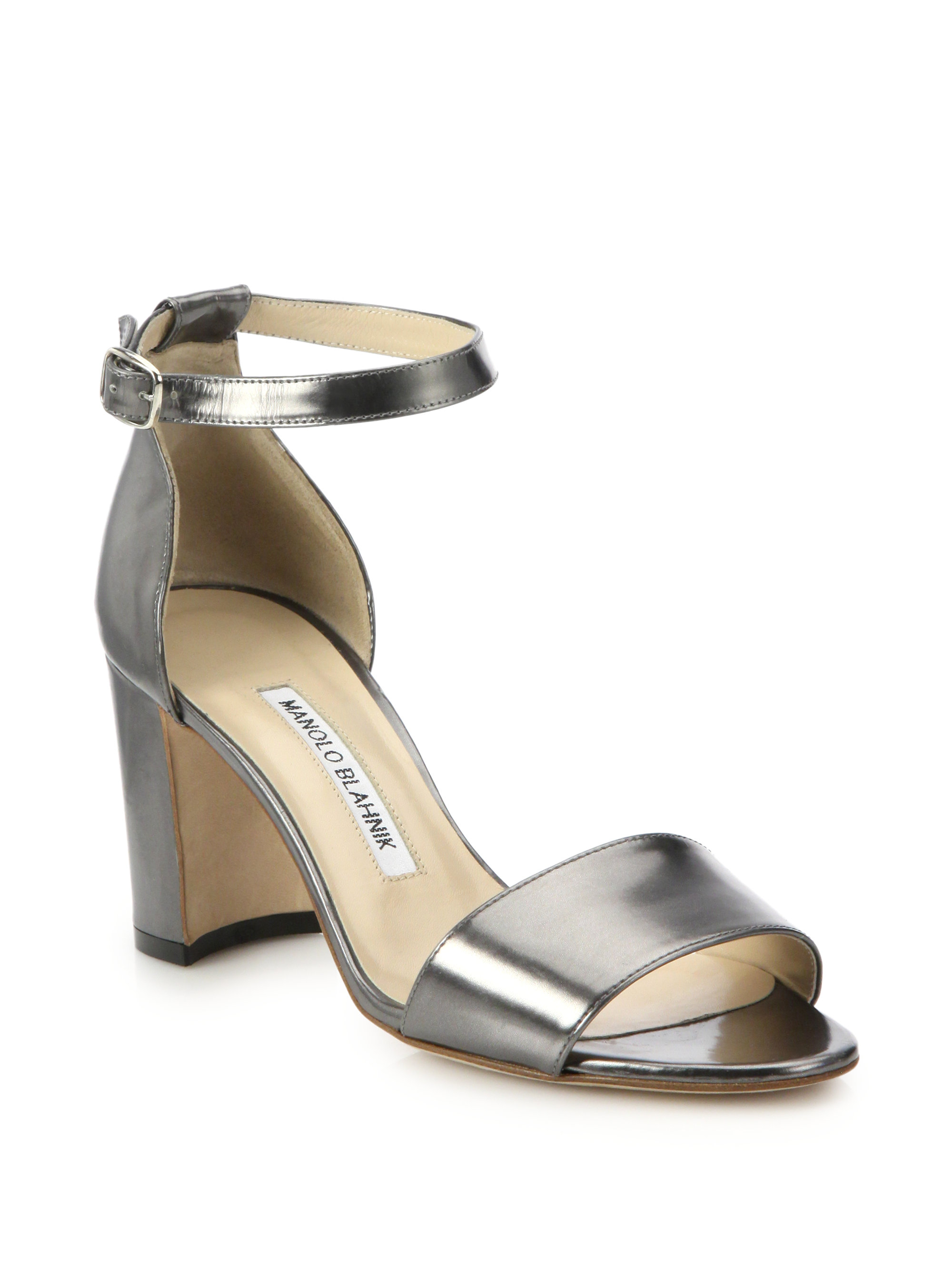 womens gray leather sandals