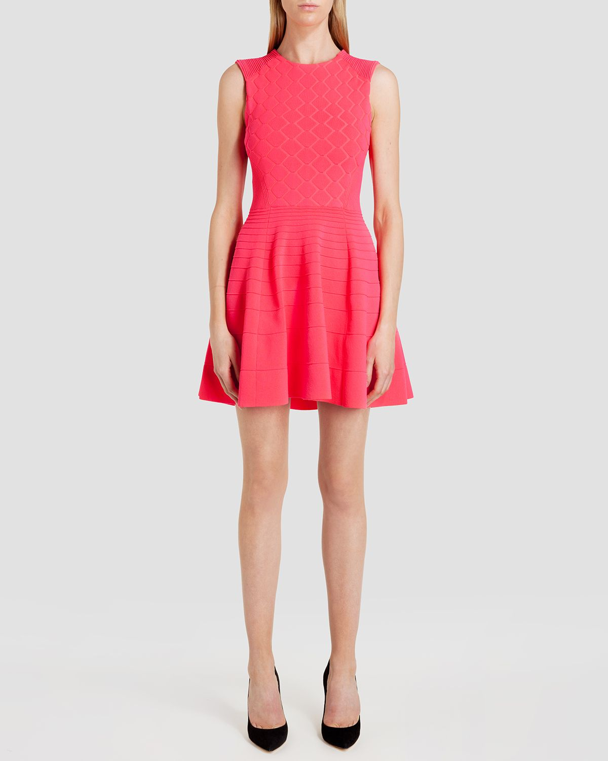 Ted baker Dress Frinca Textured Skater in Orange Lyst