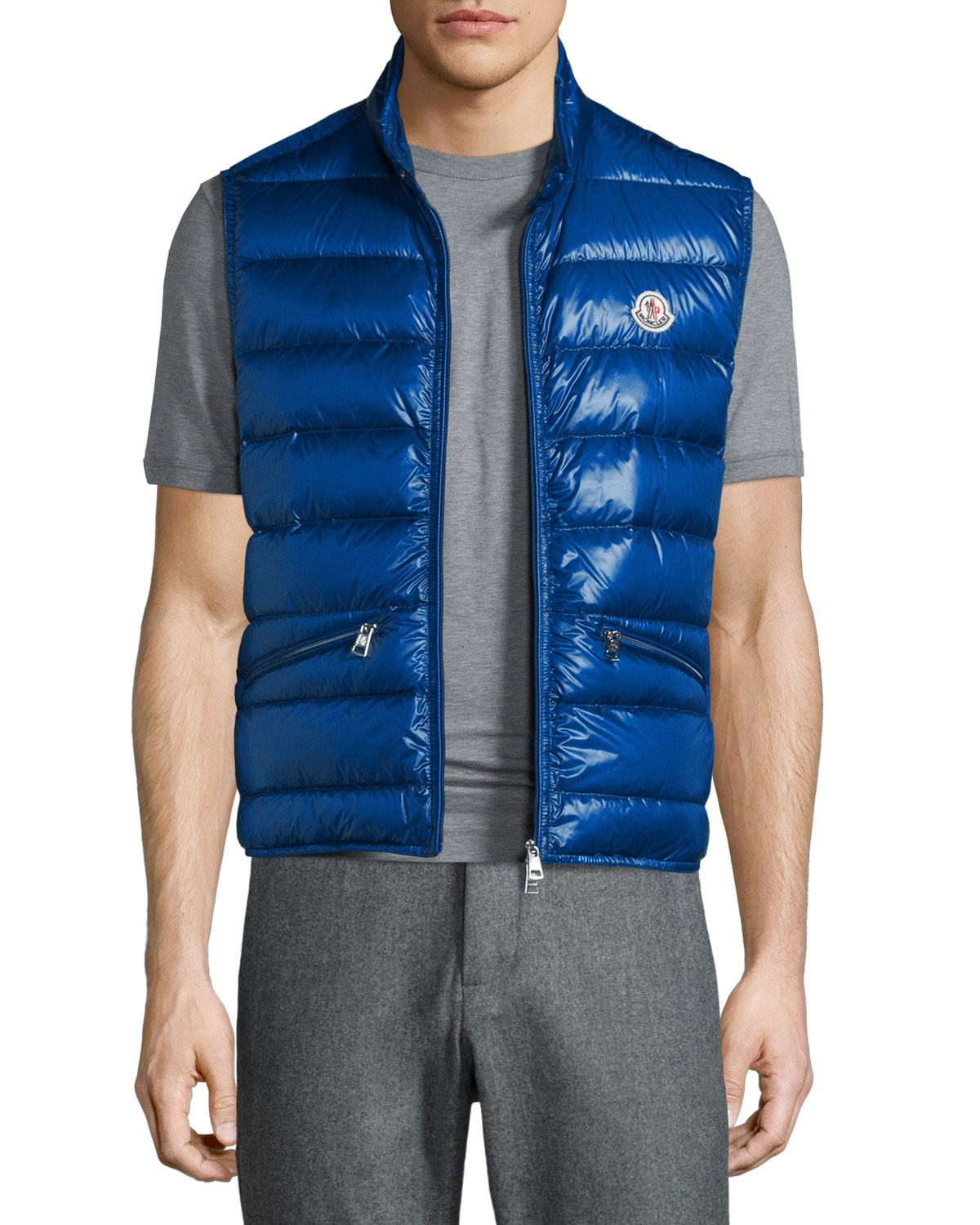 Moncler Gui Lightweight Quilted Puffer Vest In Blue For Men Save 2 Lyst