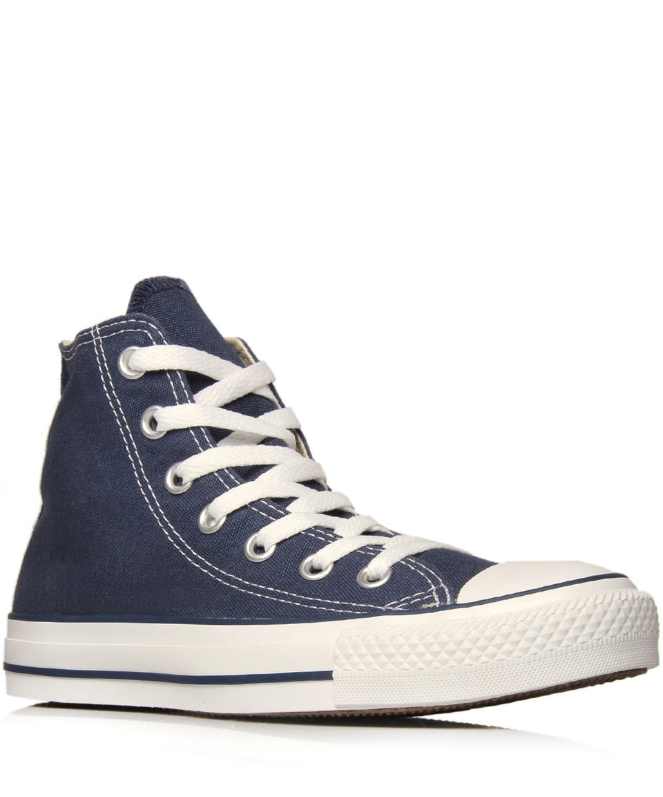 Converse Navy Chuck Taylor All Star Hi Top Trainers in Blue for Men | Lyst