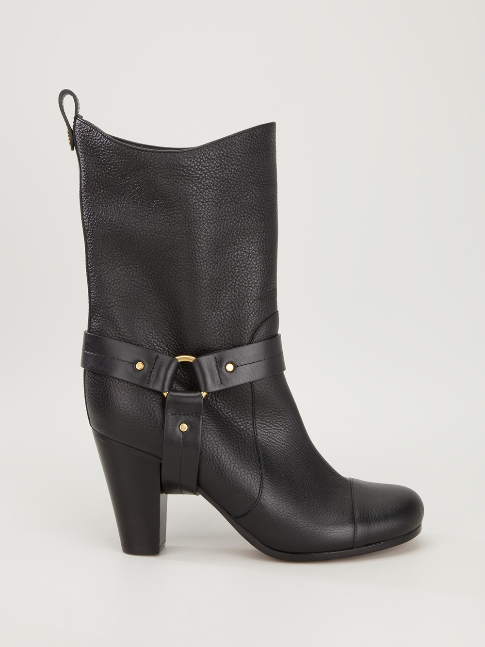 chloe buckle boots