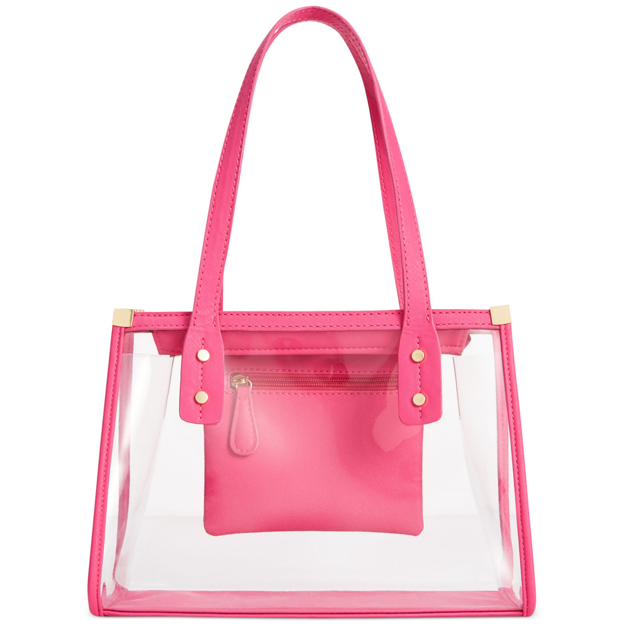 Marc Fisher Confetti Small Clear Tote in White (CLEAR PINK) | Lyst
