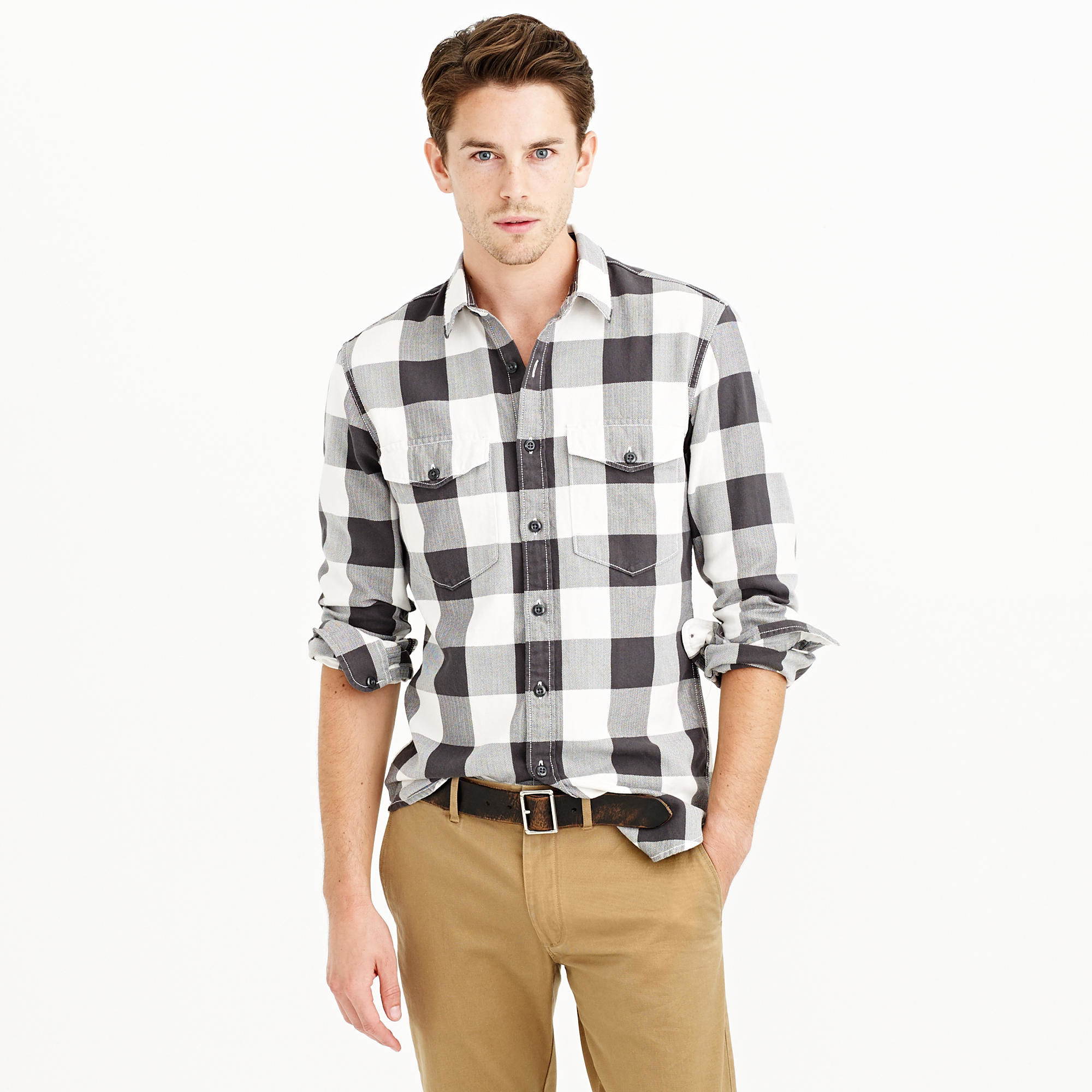 herringbone shirt mens