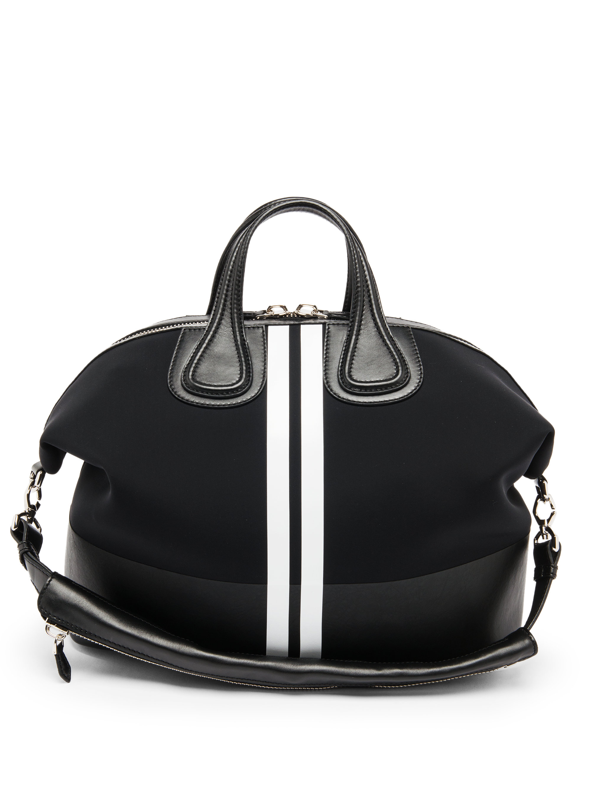 Lyst - Givenchy Nightingale Stripe Micro Satchel in Black
