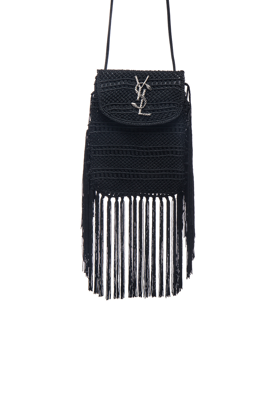 yves saint laurent bags - Saint laurent Anita Crochet Crossbody Bag in Black | Lyst