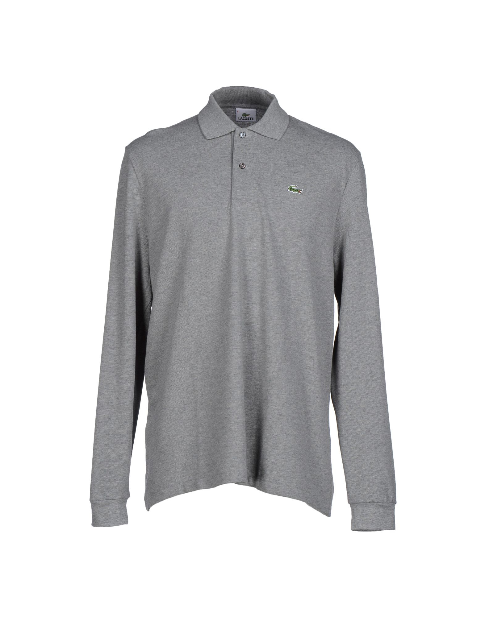 gray lacoste shirt