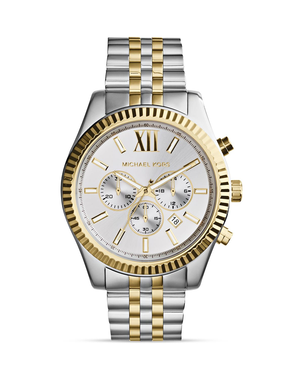 Michael Kors Mk5615 Parker Silvertoned Stainless Steel Watch, Women's