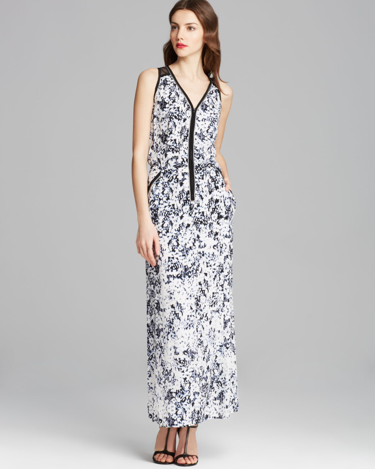 Lyst Nanette Lepore Maxi Dress Love In Havana Blue Gallery