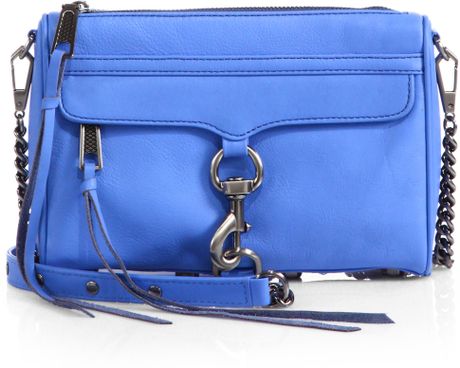 Rebecca Minkoff Mini Mac Crossbody Bag in Blue (TWILIGHT BLUE) | Lyst
