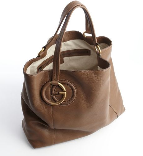 gucci brown suede hobo bag