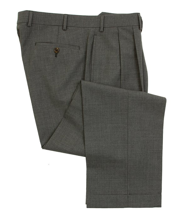 Lyst - Ralph Lauren Men's Double Pleated Wool Dress Pants in Gray for Men