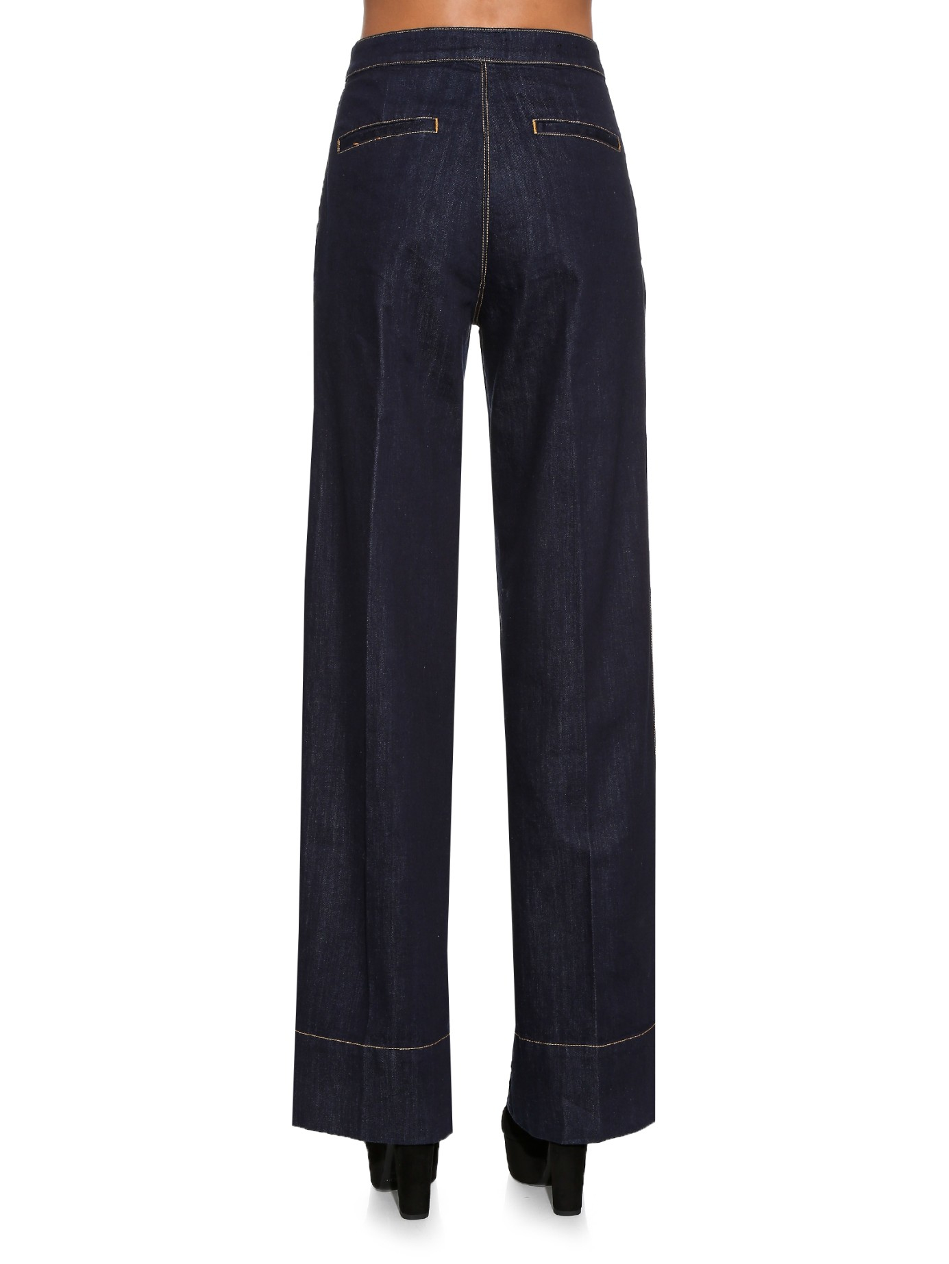 Lyst - Vivienne Westwood Anglomania Vader Wide-leg Pleated Jeans in Blue