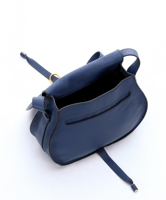 Chlo Royal Navy Leather \u0026#39;marcie\u0026#39; Medium Saddle Bag in Blue (navy ...  