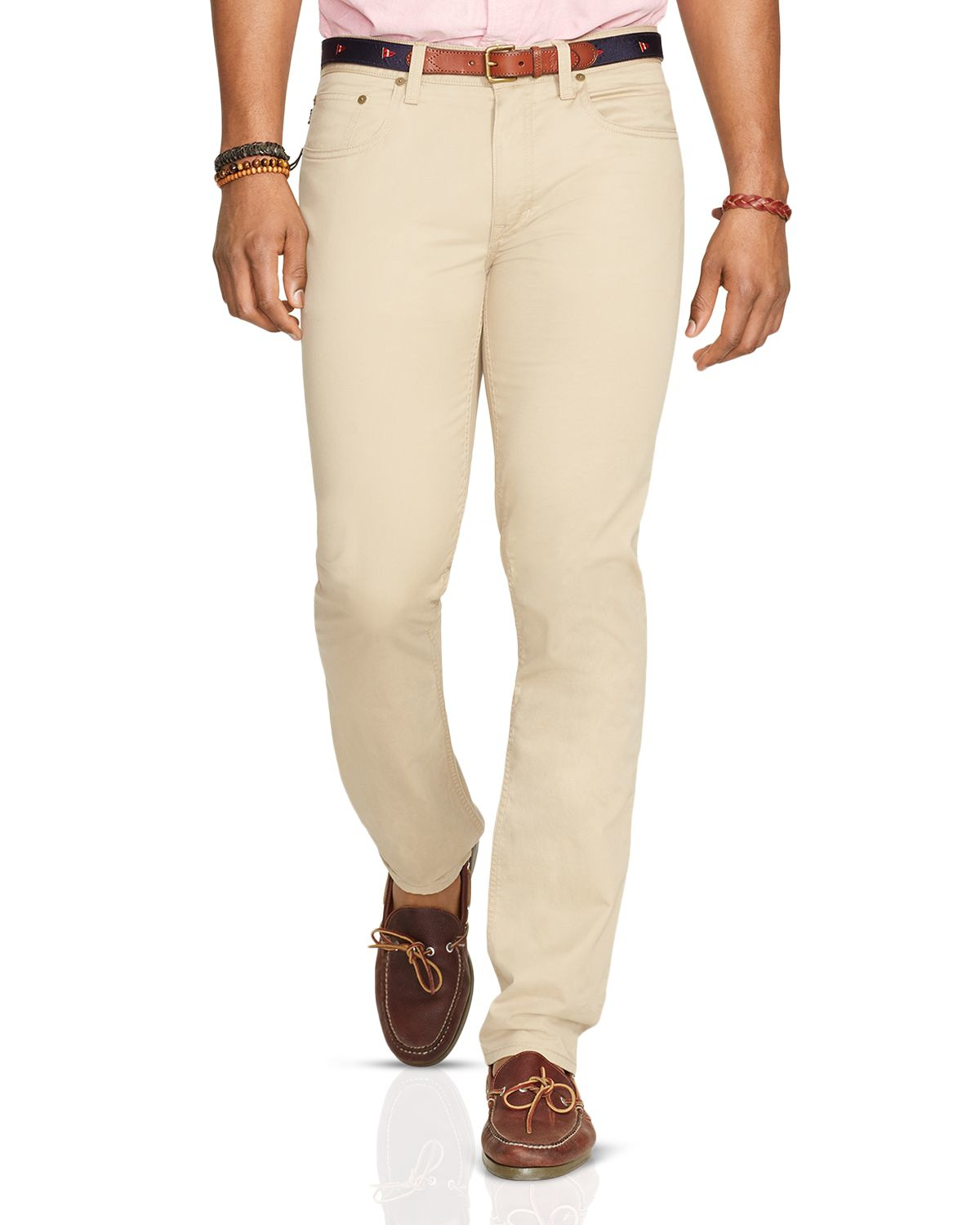 Ralph Lauren Polo Varick Slim Fit 5-pocket Pants in Khaki for Men ...